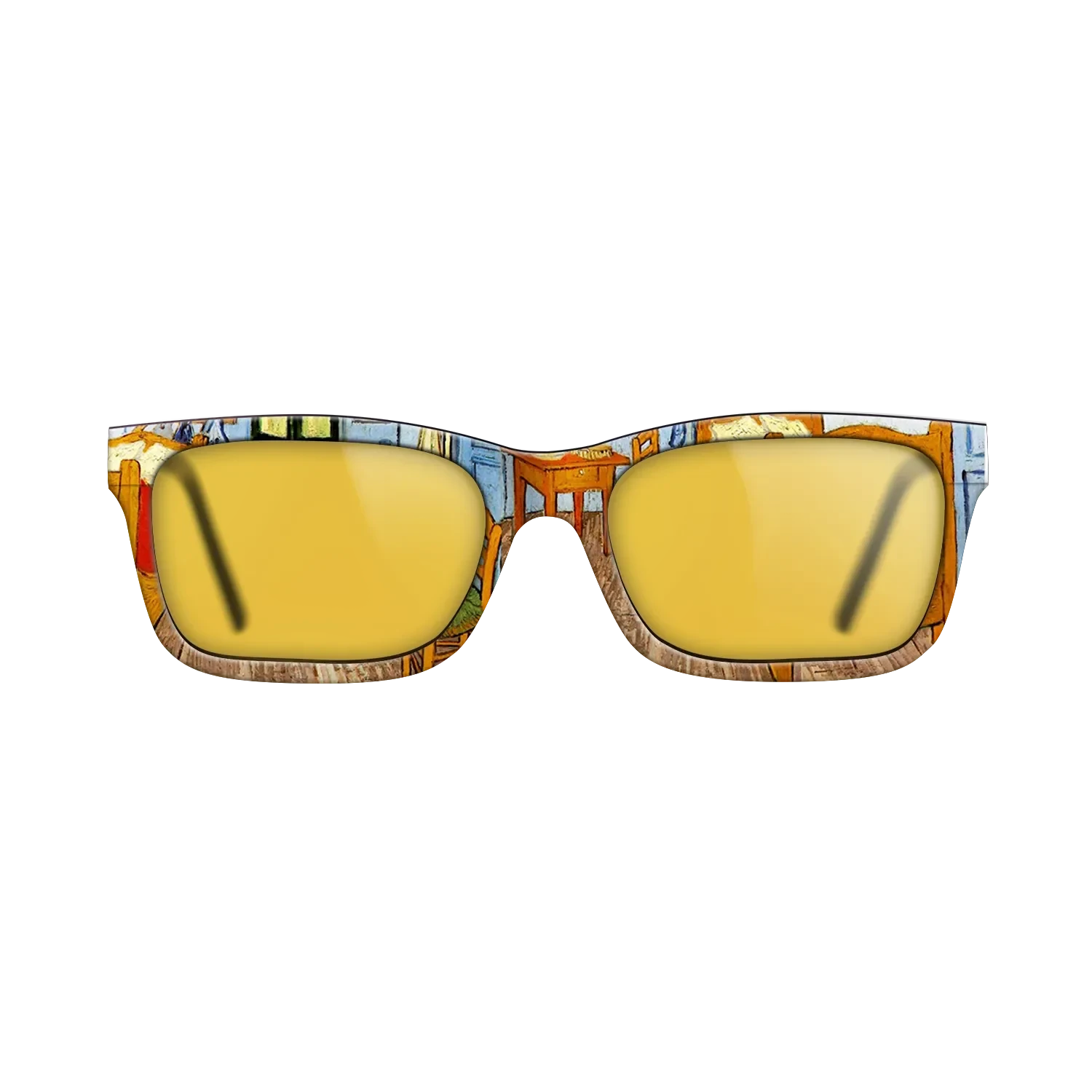 Oil Painting on Straight Grain Walnut: Rococo - Vincent_s Bedroom in Arles, 1889 - Vincent van Gogh - The Sage - Rectangle - 802 - SIRIS wood optic