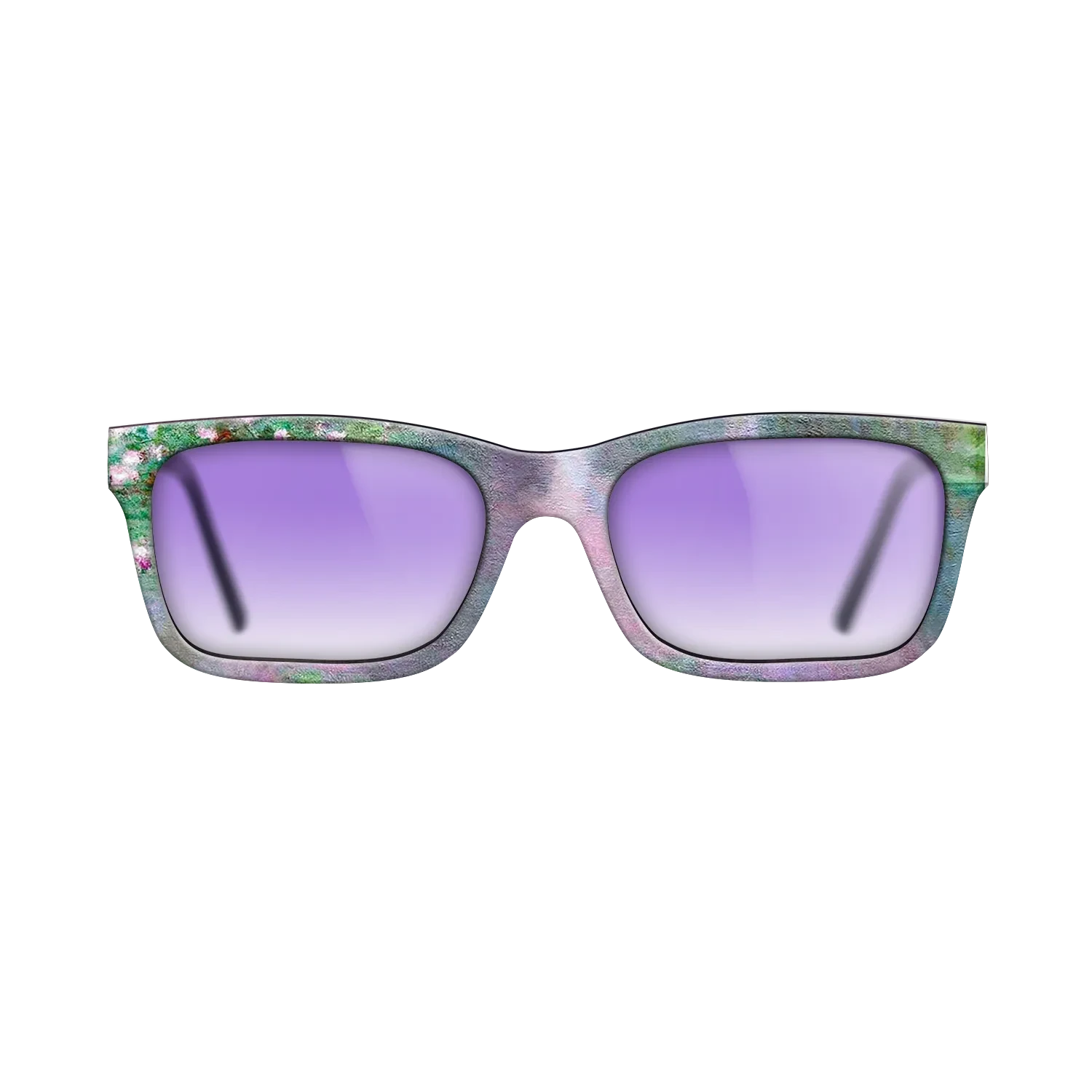 Oil Painting on Straight Grain Walnut: Rococo - Water Lilies, 1905 - Claude Monet - The Sage - Rectangle - 1796 - SIRIS wood optic