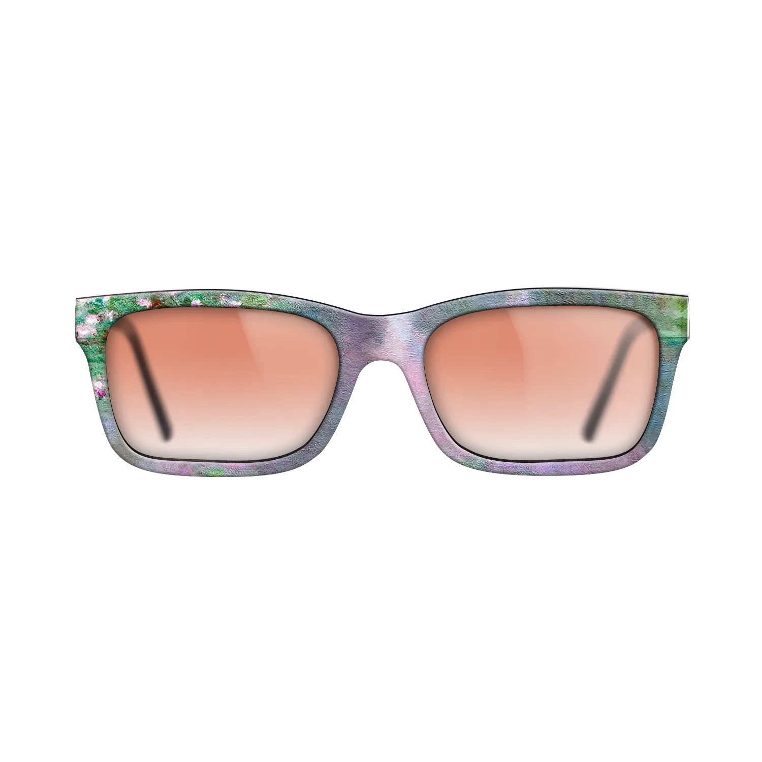 Oil Painting on Straight Grain Walnut: Rococo - Water Lilies, 1905 - Claude Monet - The Sage - Rectangle - 1796 - SIRIS wood optic