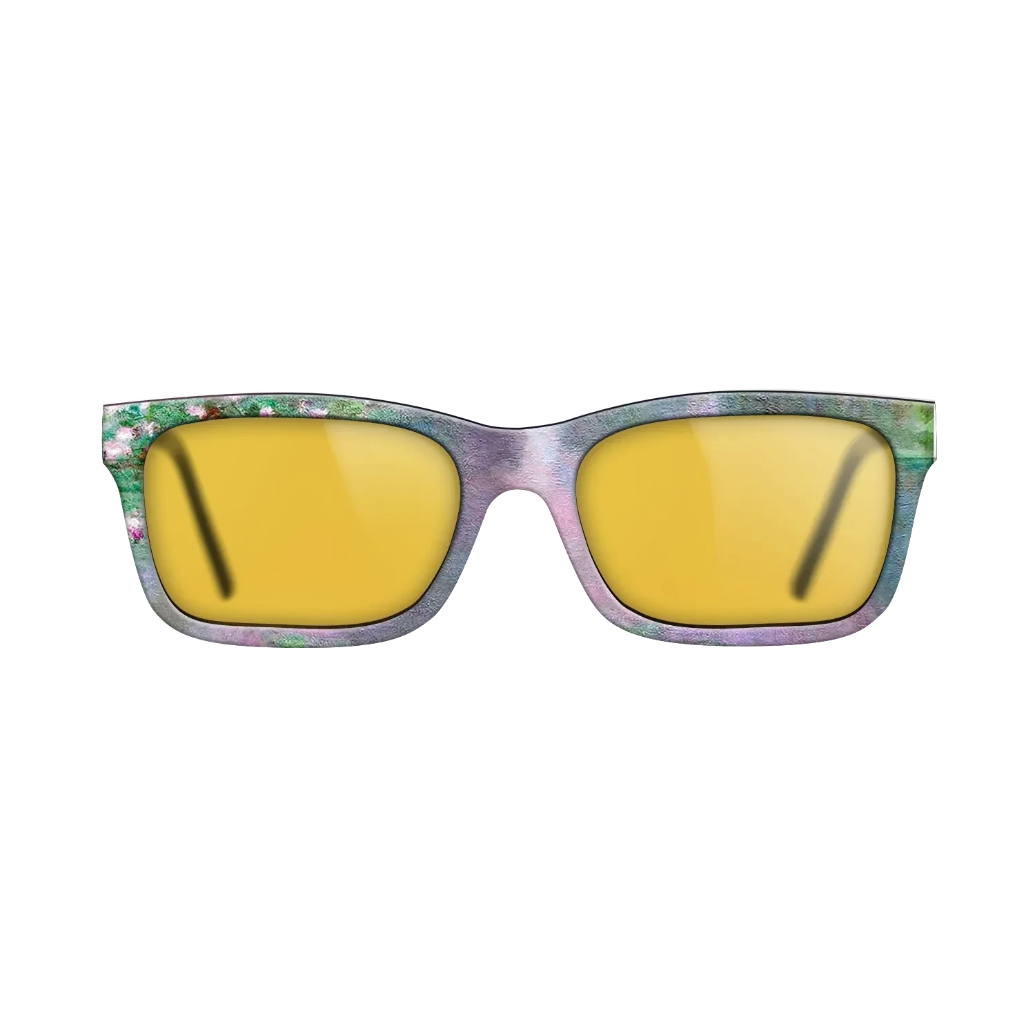 Oil Painting on Straight Grain Walnut: Rococo - Water Lilies, 1905 - Claude Monet - The Sage - Rectangle - 1796 - SIRIS wood optic