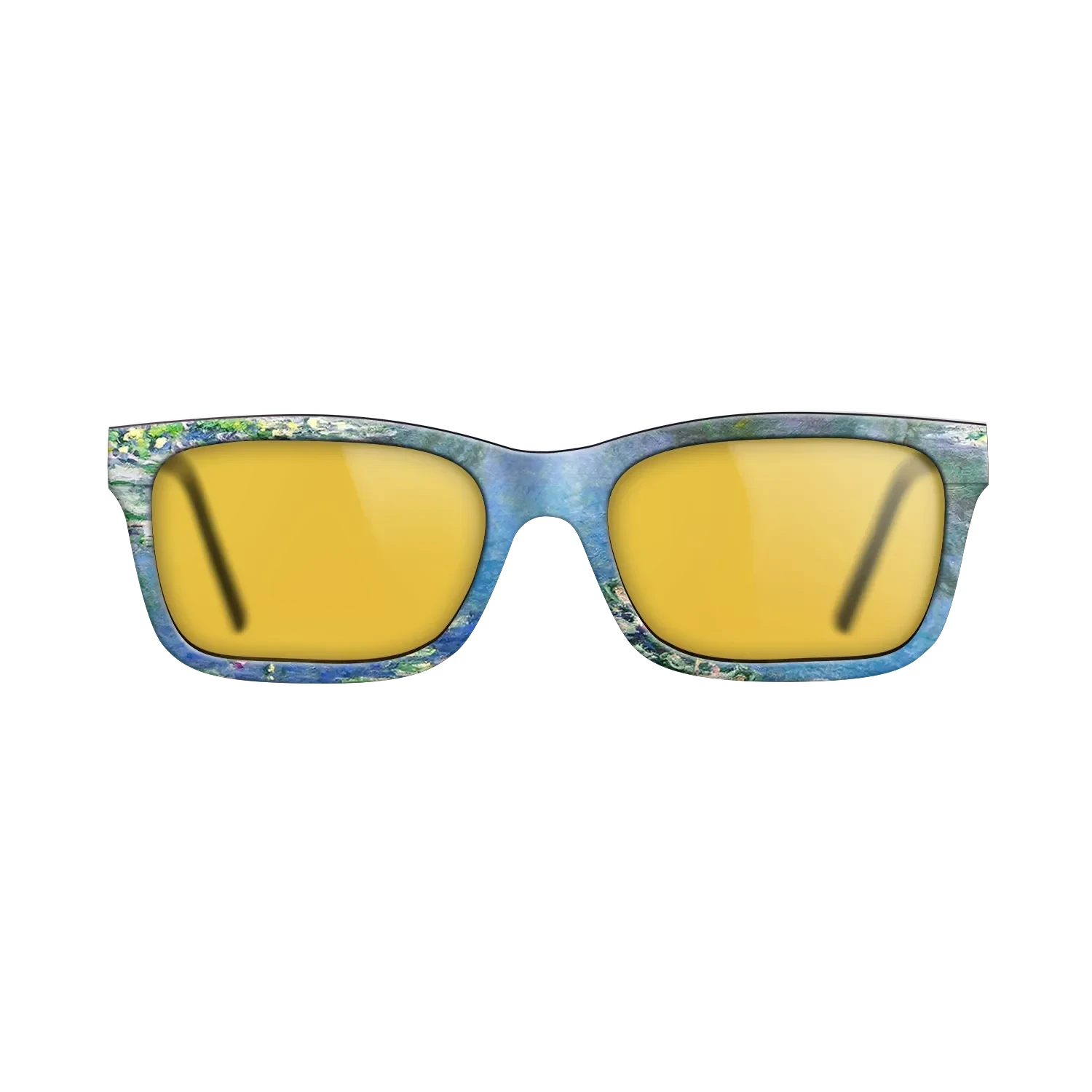 Oil Painting on Straight Grain Walnut: Rococo - Water Lilies, 1906 - Claude Monet - The Sage - Rectangle - 931 - SIRIS wood optic