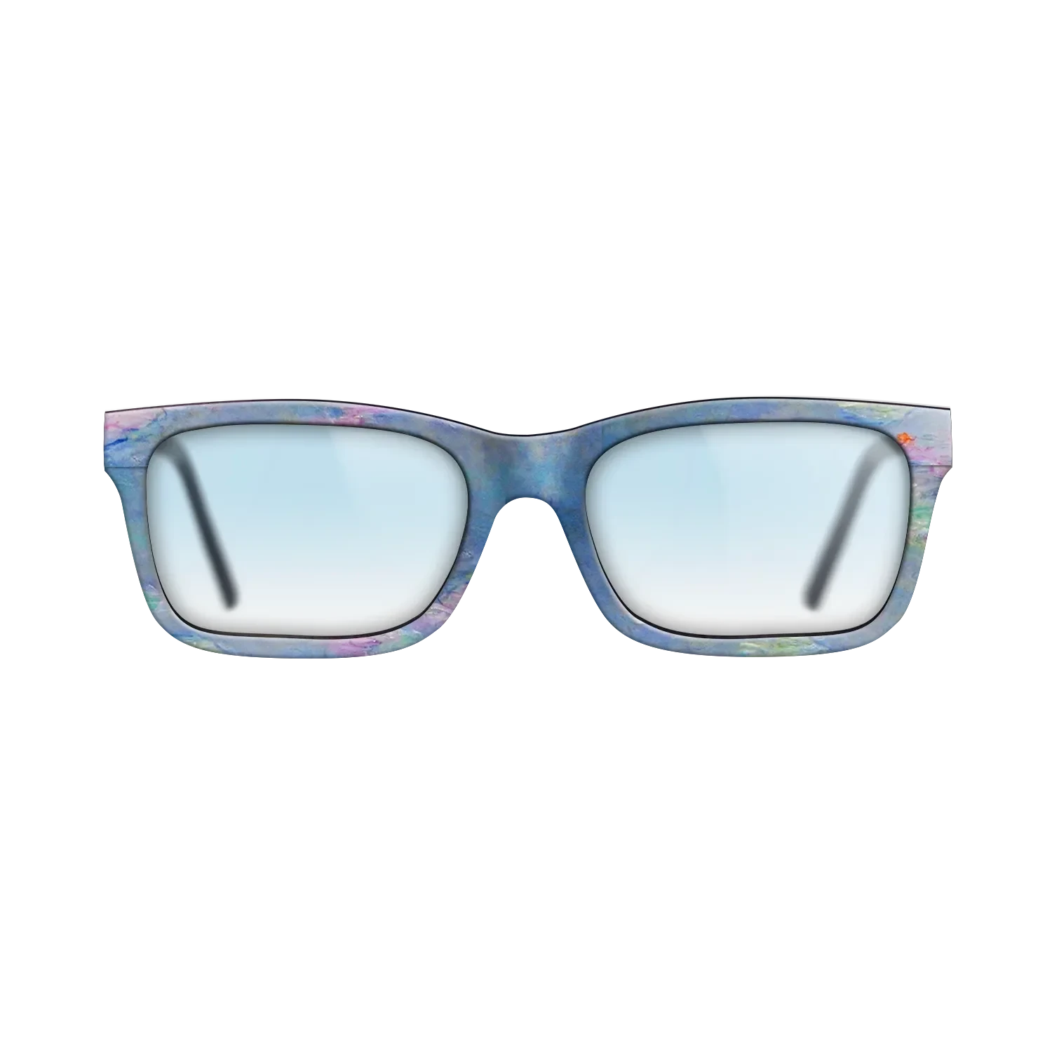 Oil Painting on Straight Grain Walnut: Rococo - Water Lilies, 1908 - Claude Monet - The Sage - Rectangle - 1084 - SIRIS wood optic