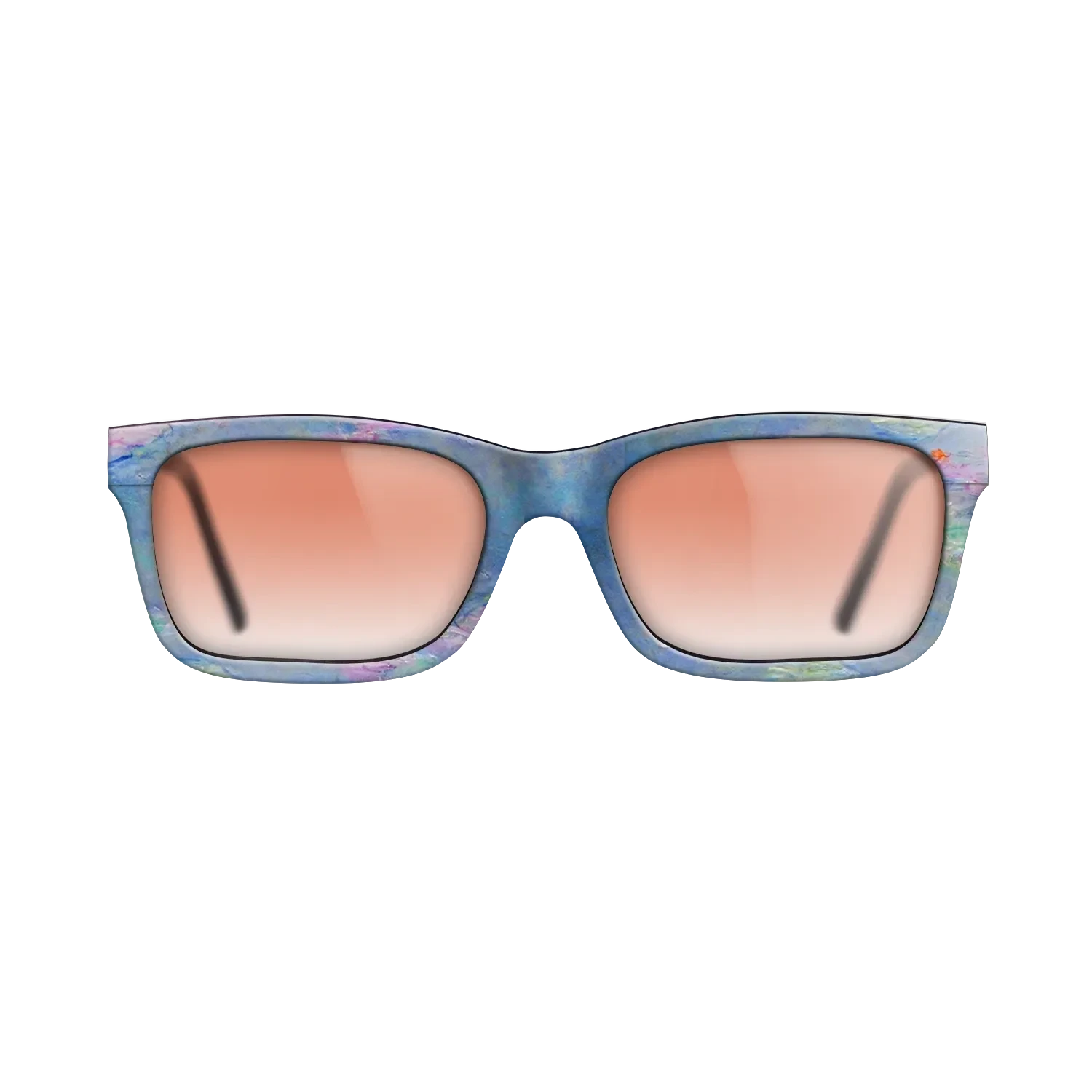 Oil Painting on Straight Grain Walnut: Rococo - Water Lilies, 1908 - Claude Monet - The Sage - Rectangle - 1084 - SIRIS wood optic