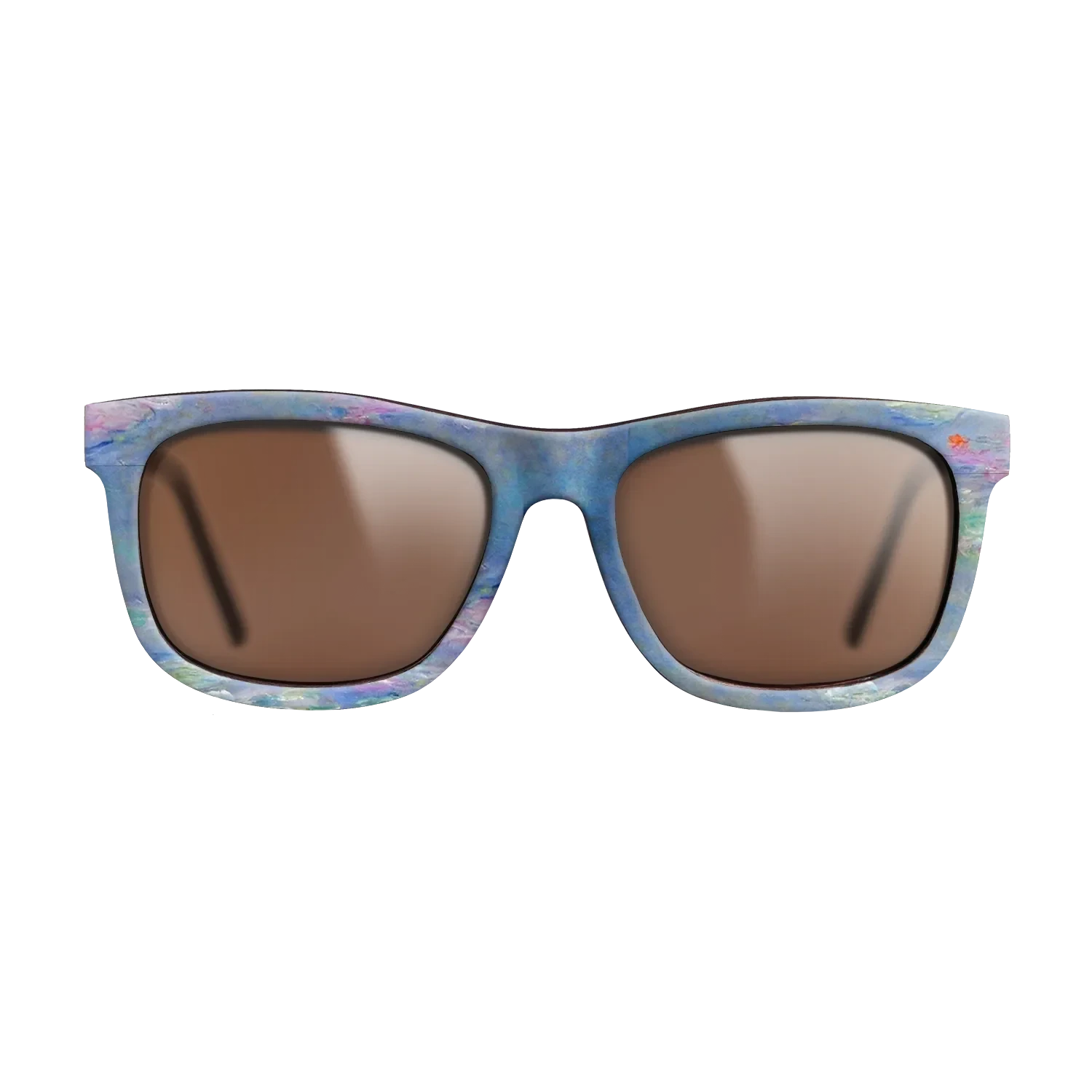 Oil Painting on Straight Grain Walnut: Rococo - Water Lilies, 1908 - Claude Monet - The Hero - Square - 1084 - SIRIS wood optic