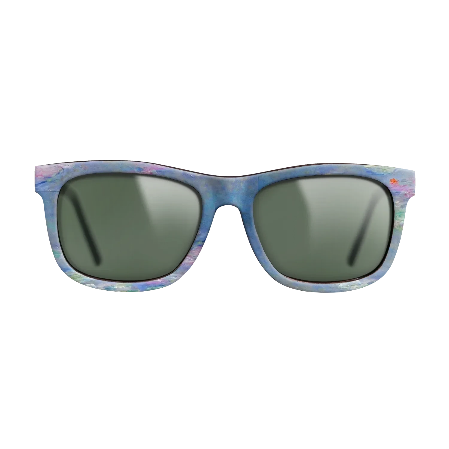 Oil Painting on Straight Grain Walnut: Rococo - Water Lilies, 1908 - Claude Monet - The Hero - Square - 1084 - SIRIS wood optic