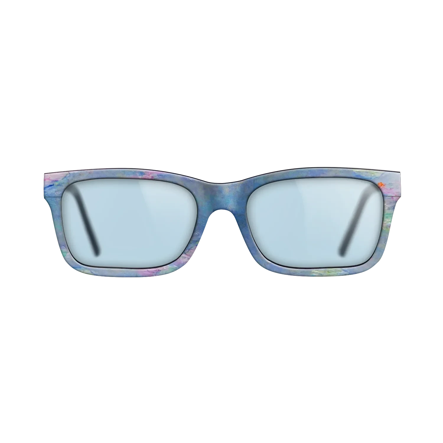 Oil Painting on Straight Grain Walnut: Rococo - Water Lilies, 1908 - Claude Monet - The Sage - Rectangle - 1084 - SIRIS wood optic