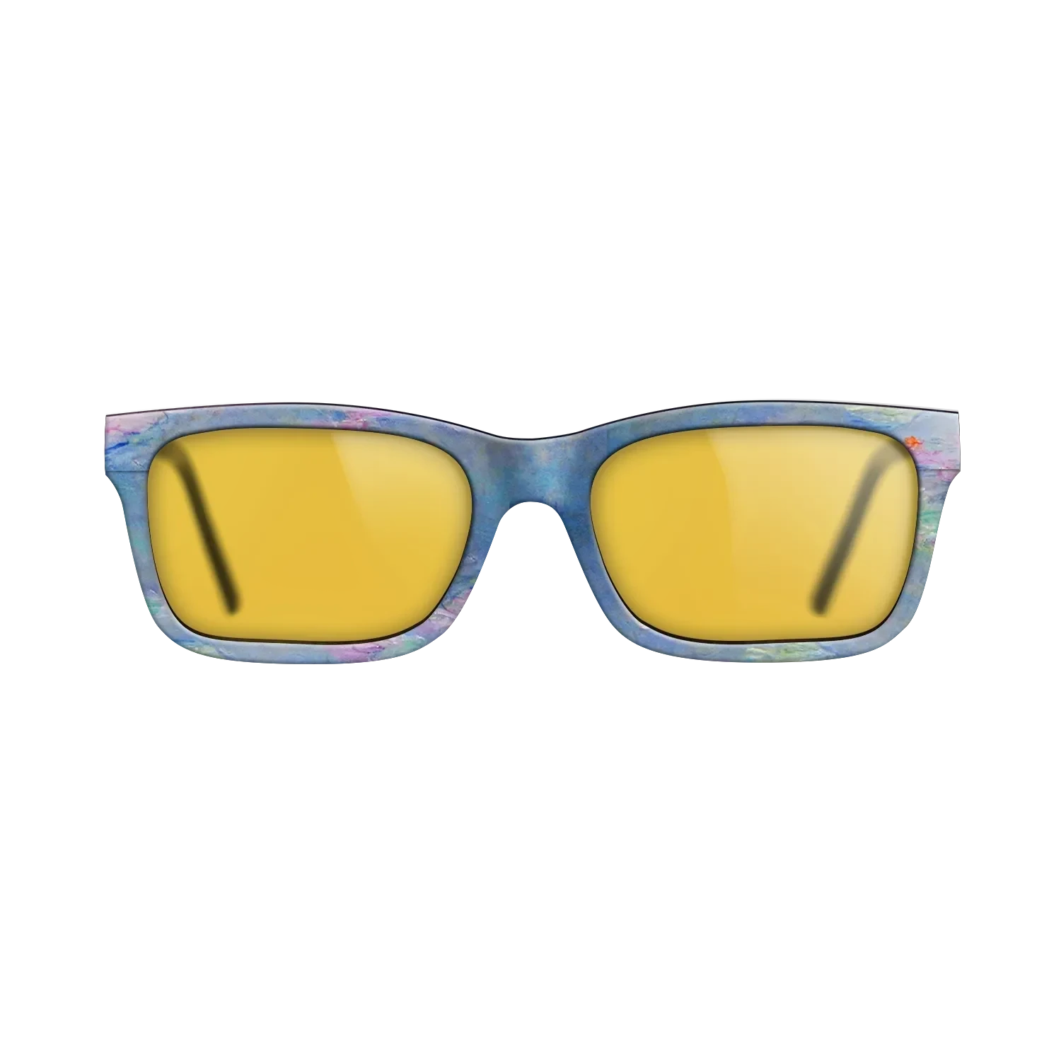 Oil Painting on Straight Grain Walnut: Rococo - Water Lilies, 1908 - Claude Monet - The Sage - Rectangle - 1084 - SIRIS wood optic