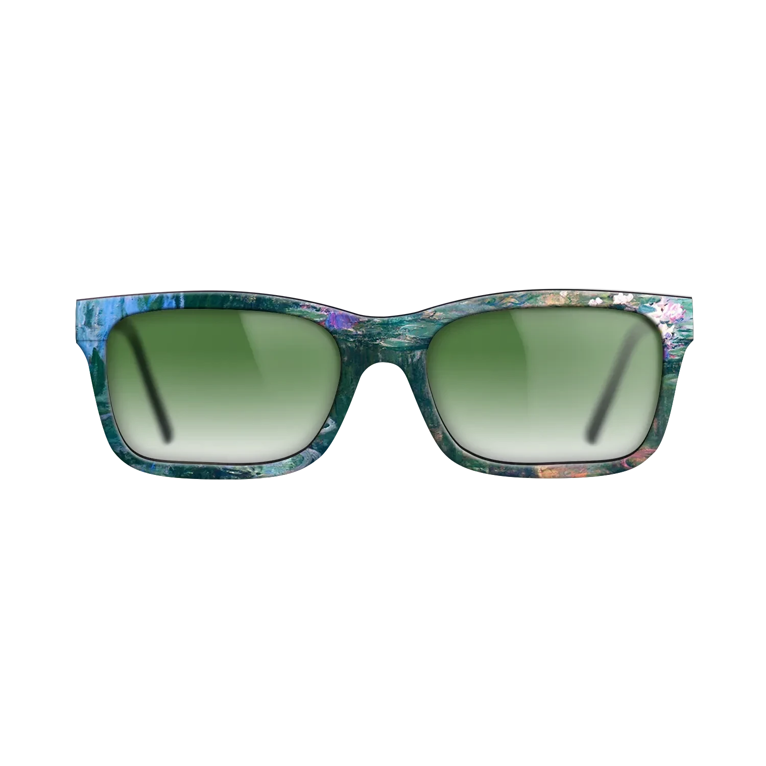 Oil Painting on Straight Grain Walnut: Rococo - Water Lilies, 1914 - 1917 - Claude Monet - The Sage - Rectangle - 1979 - SIRIS wood optic