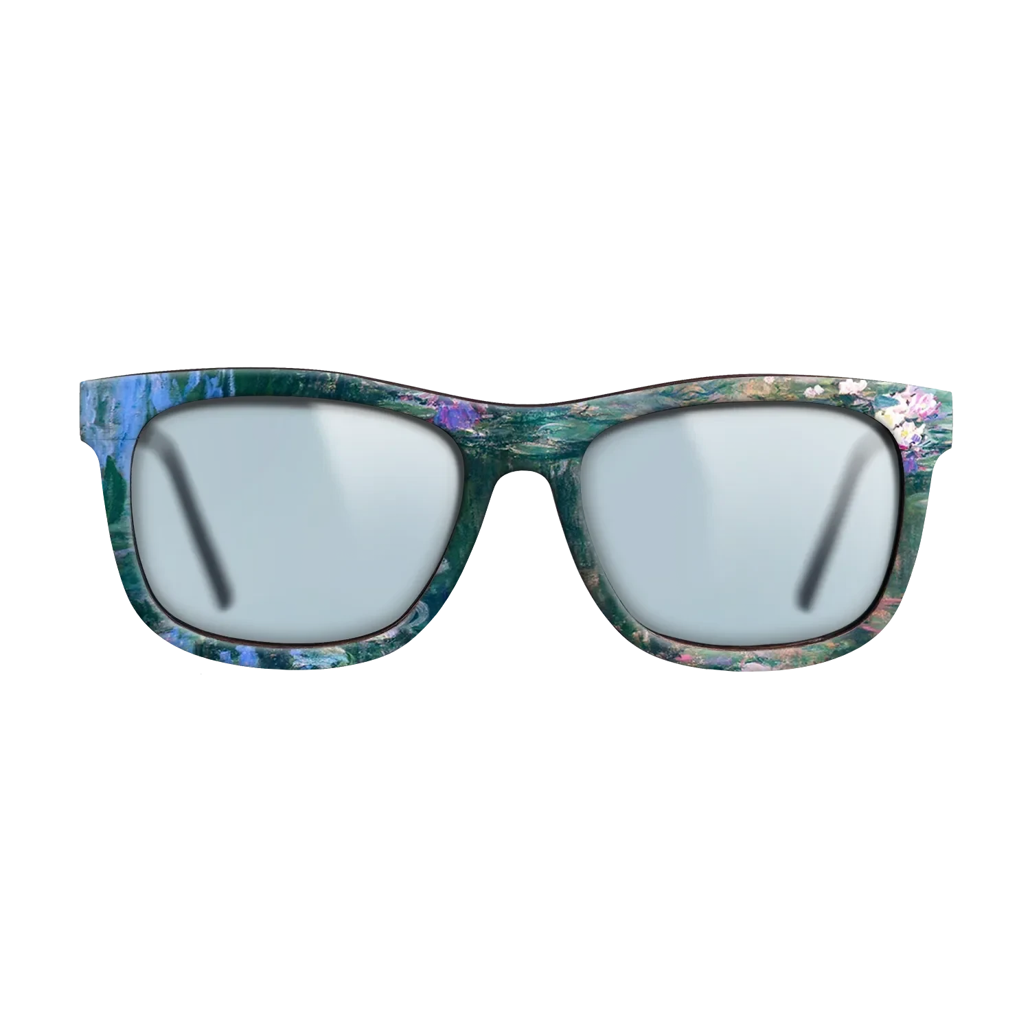 Oil Painting on Straight Grain Walnut: Rococo - Water Lilies, 1914 - 1917 - Claude Monet - The Hero - Square - 1979 - SIRIS wood optic