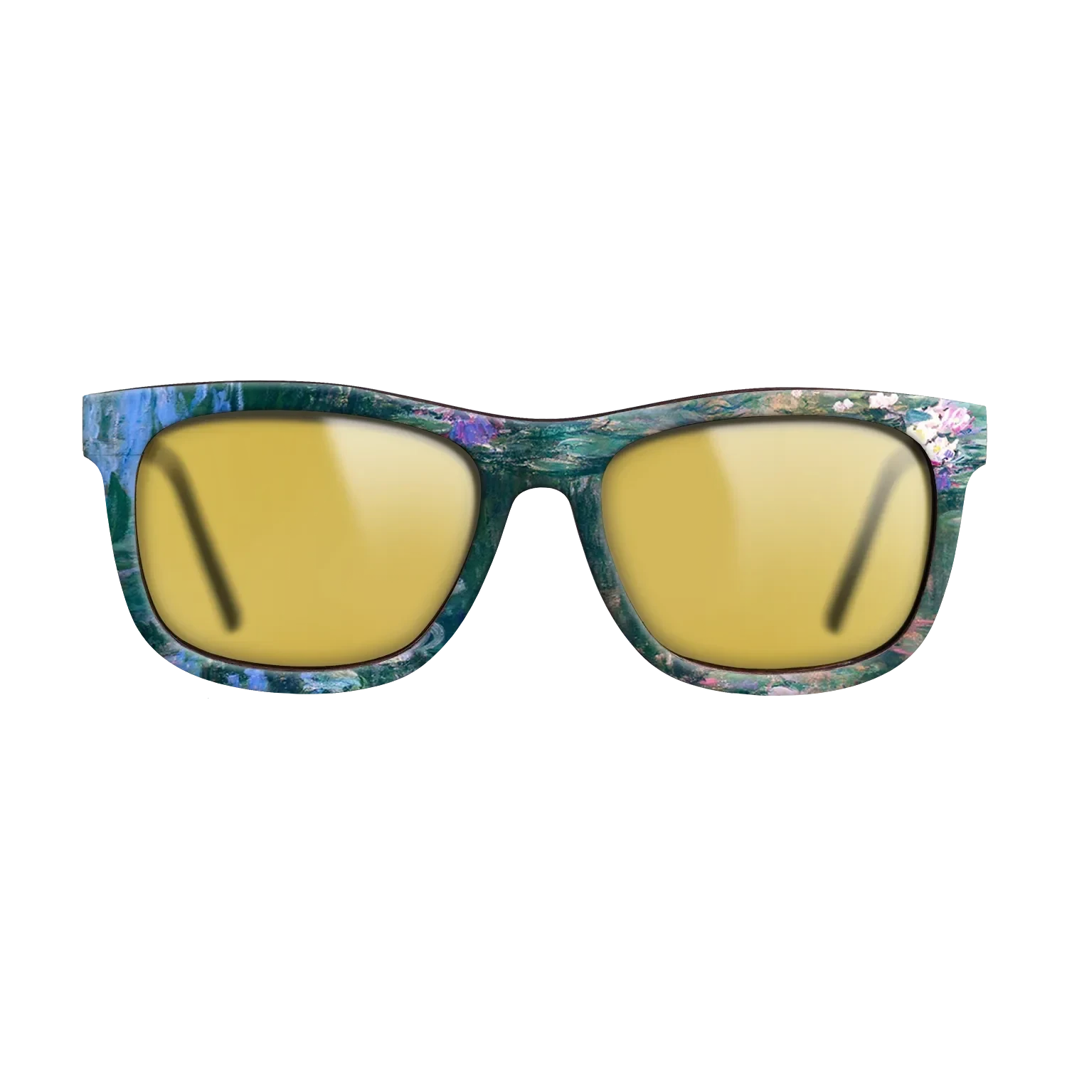 Oil Painting on Straight Grain Walnut: Rococo - Water Lilies, 1914 - 1917 - Claude Monet - The Hero - Square - 1979 - SIRIS wood optic