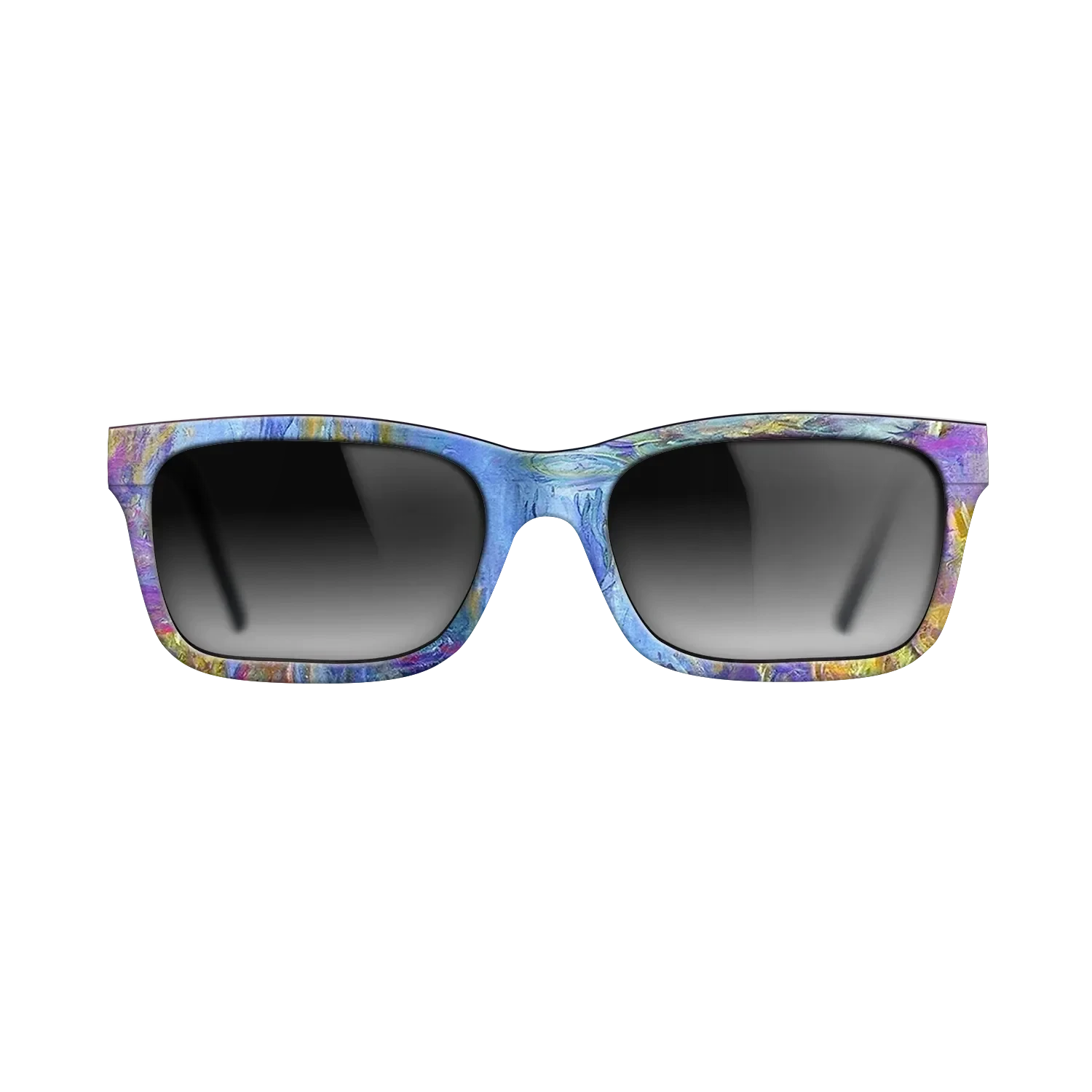 Oil Painting on Straight Grain Walnut: Rococo - Water Lilies, 1914 - 1917 - Claude Monet 2 - The Sage - Rectangle - 2031 - SIRIS wood optic