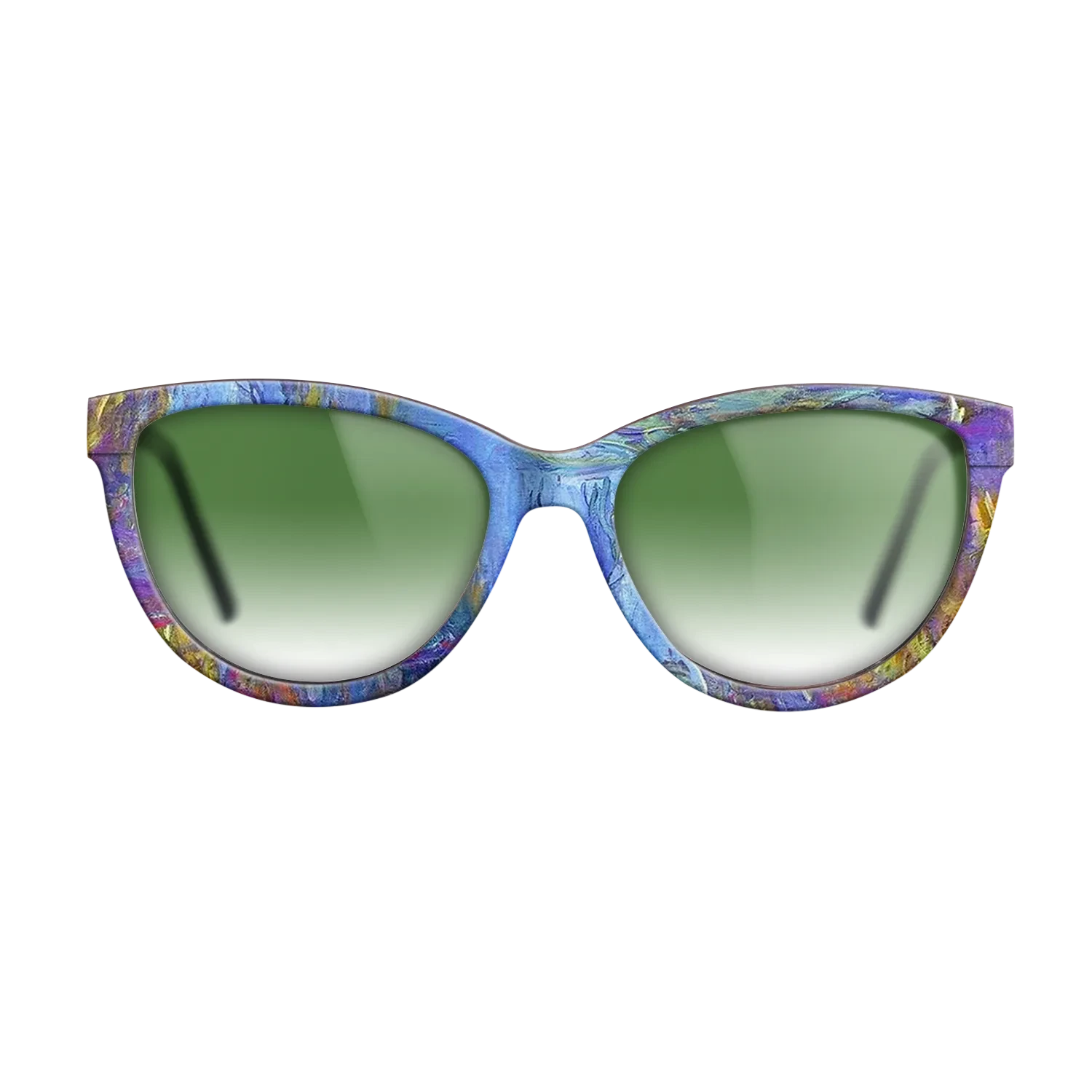 Oil Painting on Straight Grain Walnut: Rococo - Water Lilies, 1914 - 1917 - Claude Monet 2 - The Maiden - Cat - 2031 - SIRIS wood optic