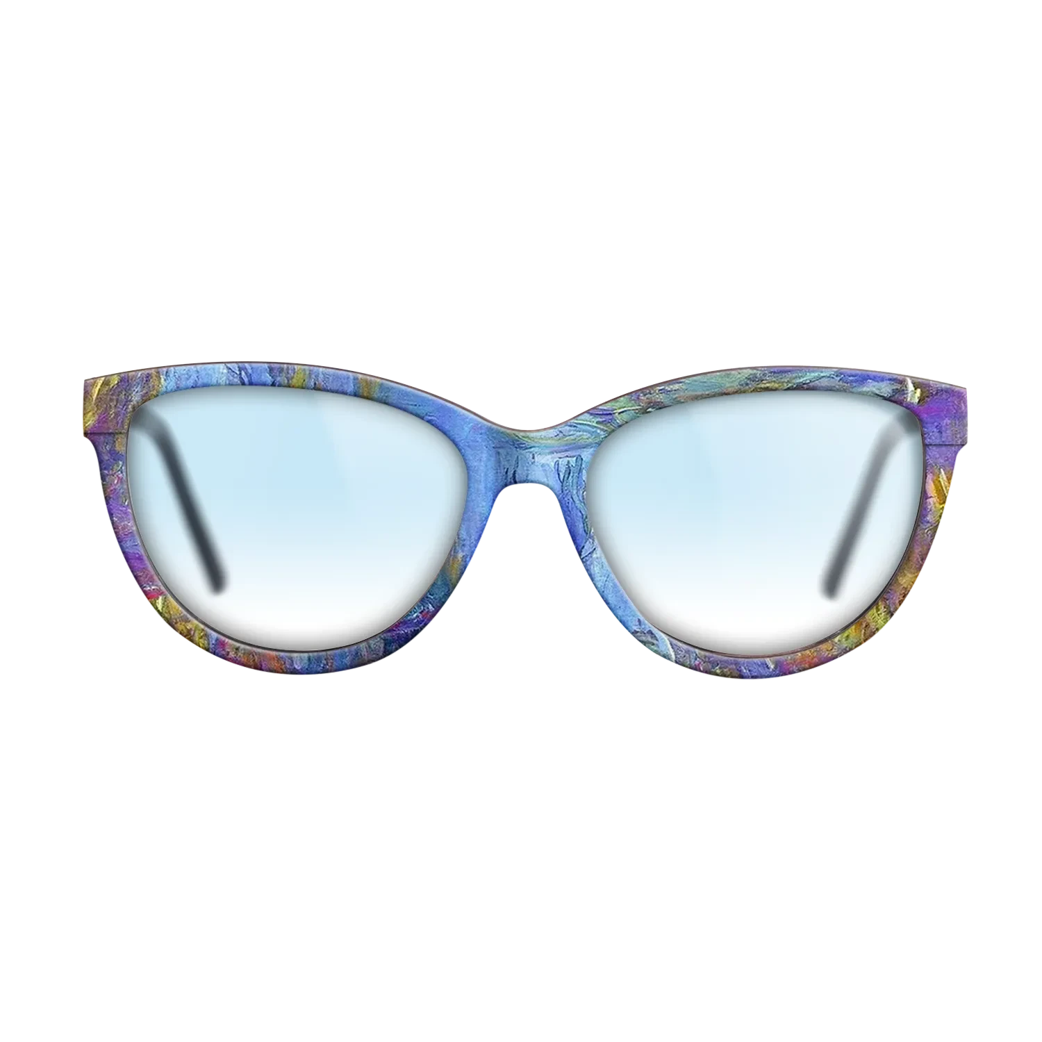 Oil Painting on Straight Grain Walnut: Rococo - Water Lilies, 1914 - 1917 - Claude Monet 2 - The Maiden - Cat - 2031 - SIRIS wood optic