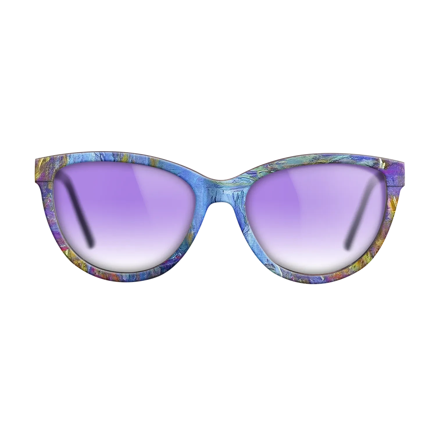 Oil Painting on Straight Grain Walnut: Rococo - Water Lilies, 1914 - 1917 - Claude Monet 2 - The Maiden - Cat - 2031 - SIRIS wood optic