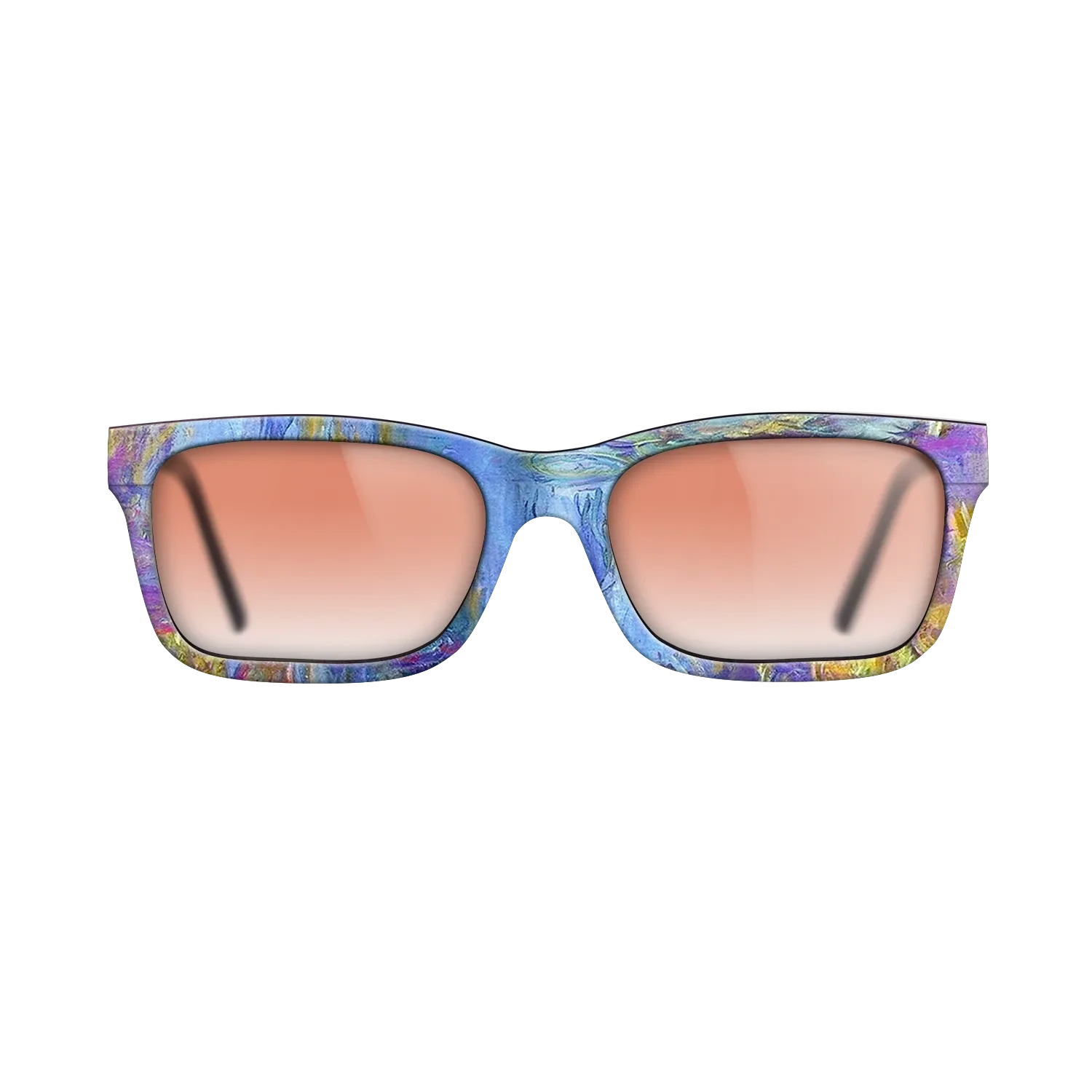 Oil Painting on Straight Grain Walnut: Rococo - Water Lilies, 1914 - 1917 - Claude Monet 2 - The Sage - Rectangle - 2031 - SIRIS wood optic