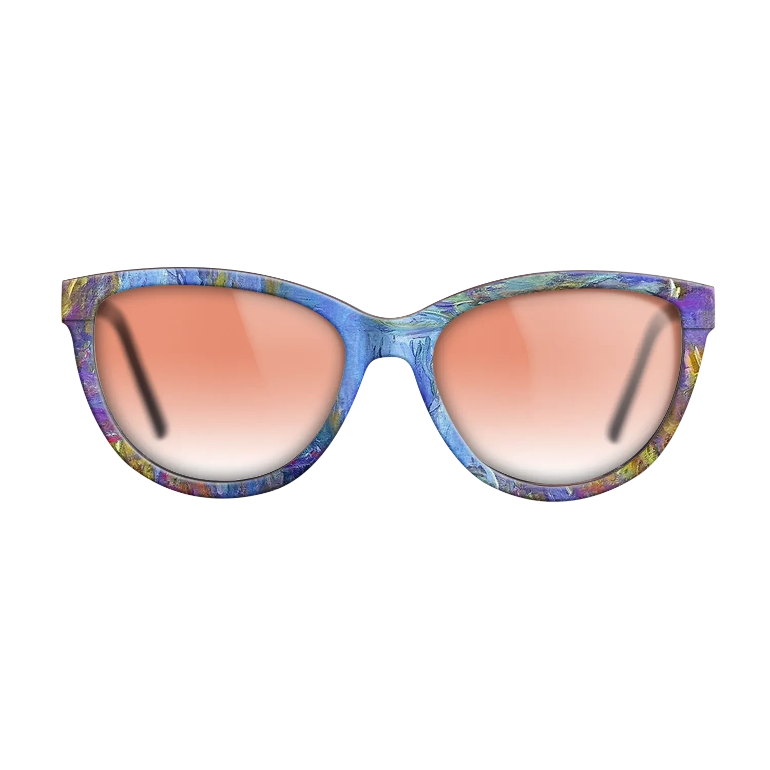 Oil Painting on Straight Grain Walnut: Rococo - Water Lilies, 1914 - 1917 - Claude Monet 2 - The Maiden - Cat - 2031 - SIRIS wood optic