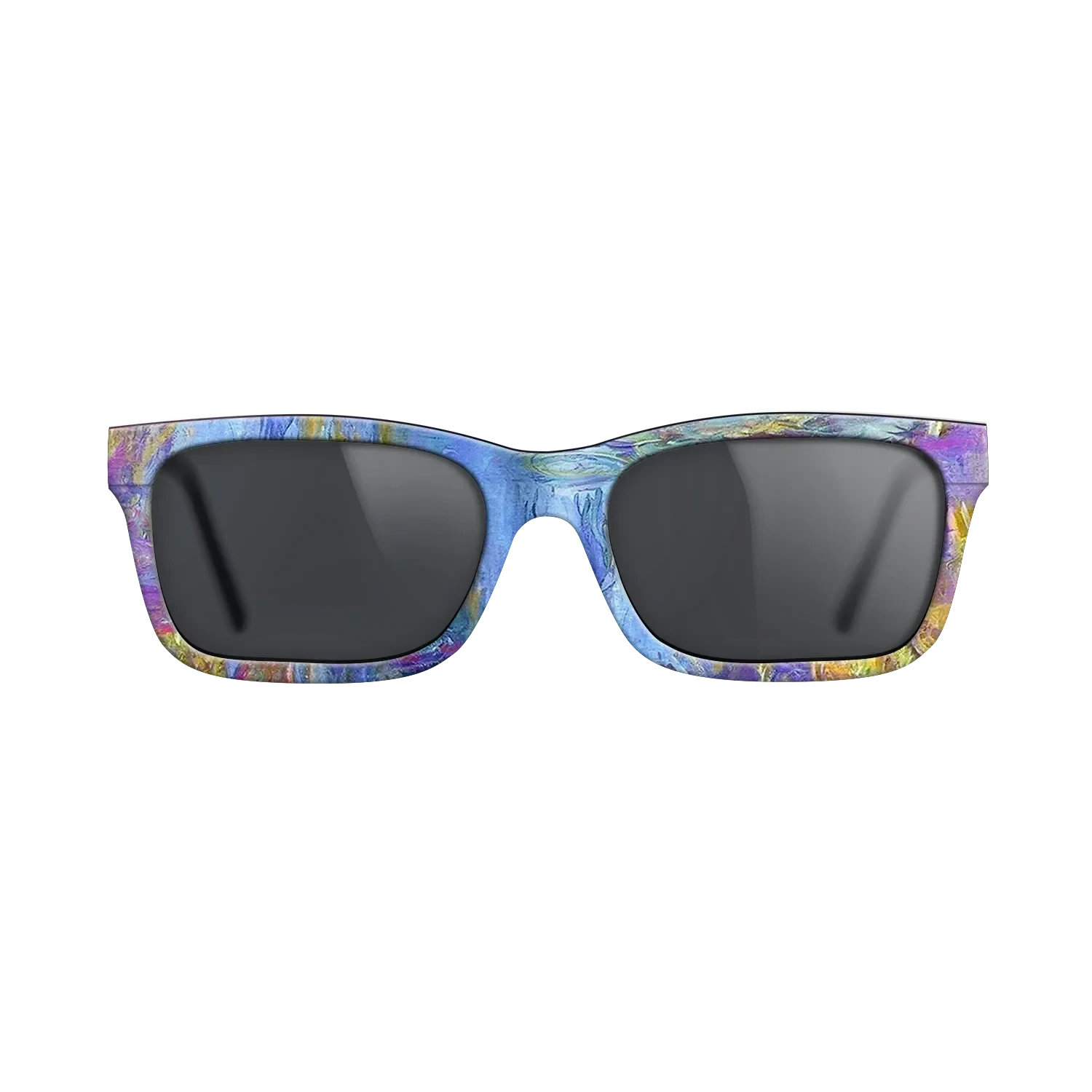 Oil Painting on Straight Grain Walnut: Rococo - Water Lilies, 1914 - 1917 - Claude Monet 2 - The Sage - Rectangle - 2031 - SIRIS wood optic