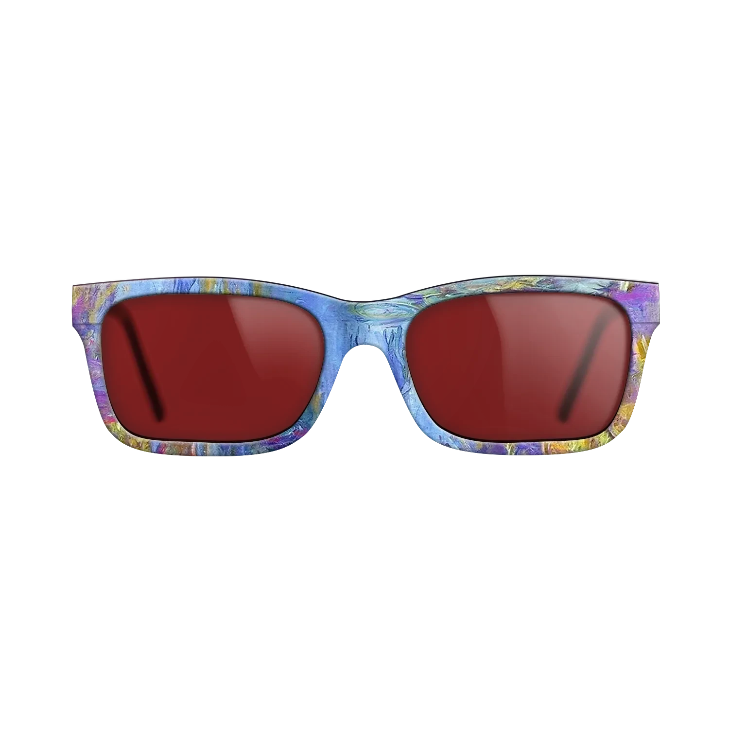 Oil Painting on Straight Grain Walnut: Rococo - Water Lilies, 1914 - 1917 - Claude Monet 2 - The Sage - Rectangle - 2031 - SIRIS wood optic