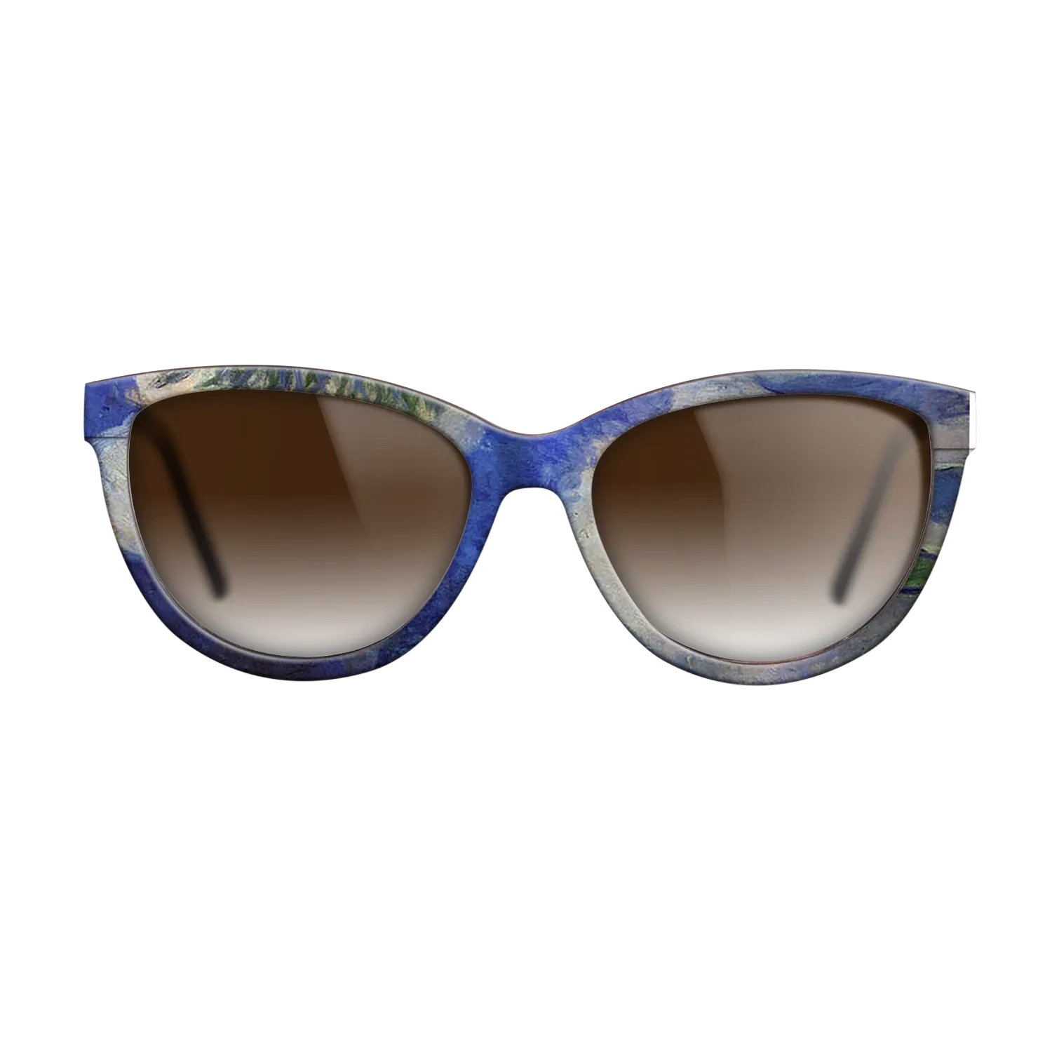 Oil Painting on Straight Grain Walnut: Rococo - Water Lilies, 1914 - Claude Monet - The Maiden - Cat - 694 - SIRIS wood optic