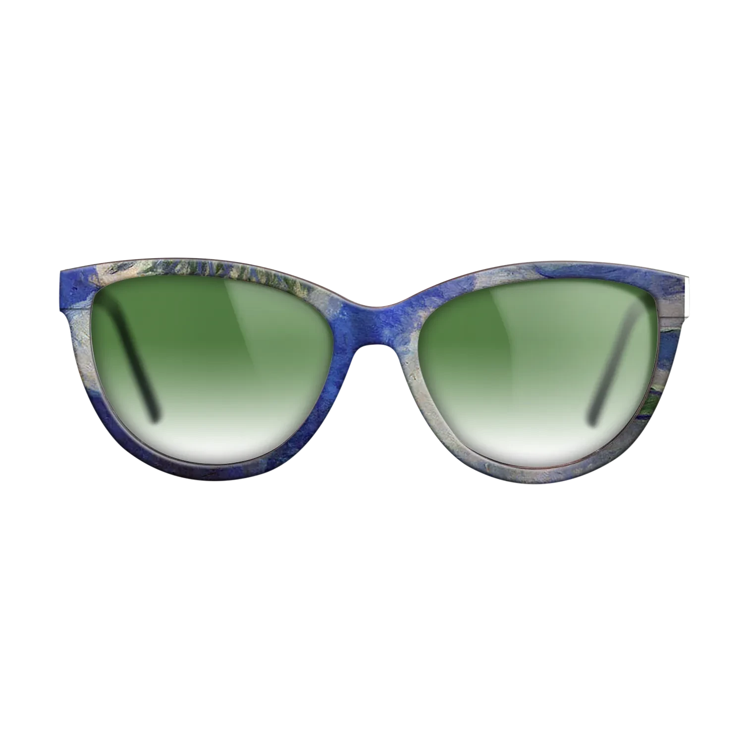 Oil Painting on Straight Grain Walnut: Rococo - Water Lilies, 1914 - Claude Monet - The Maiden - Cat - 694 - SIRIS wood optic