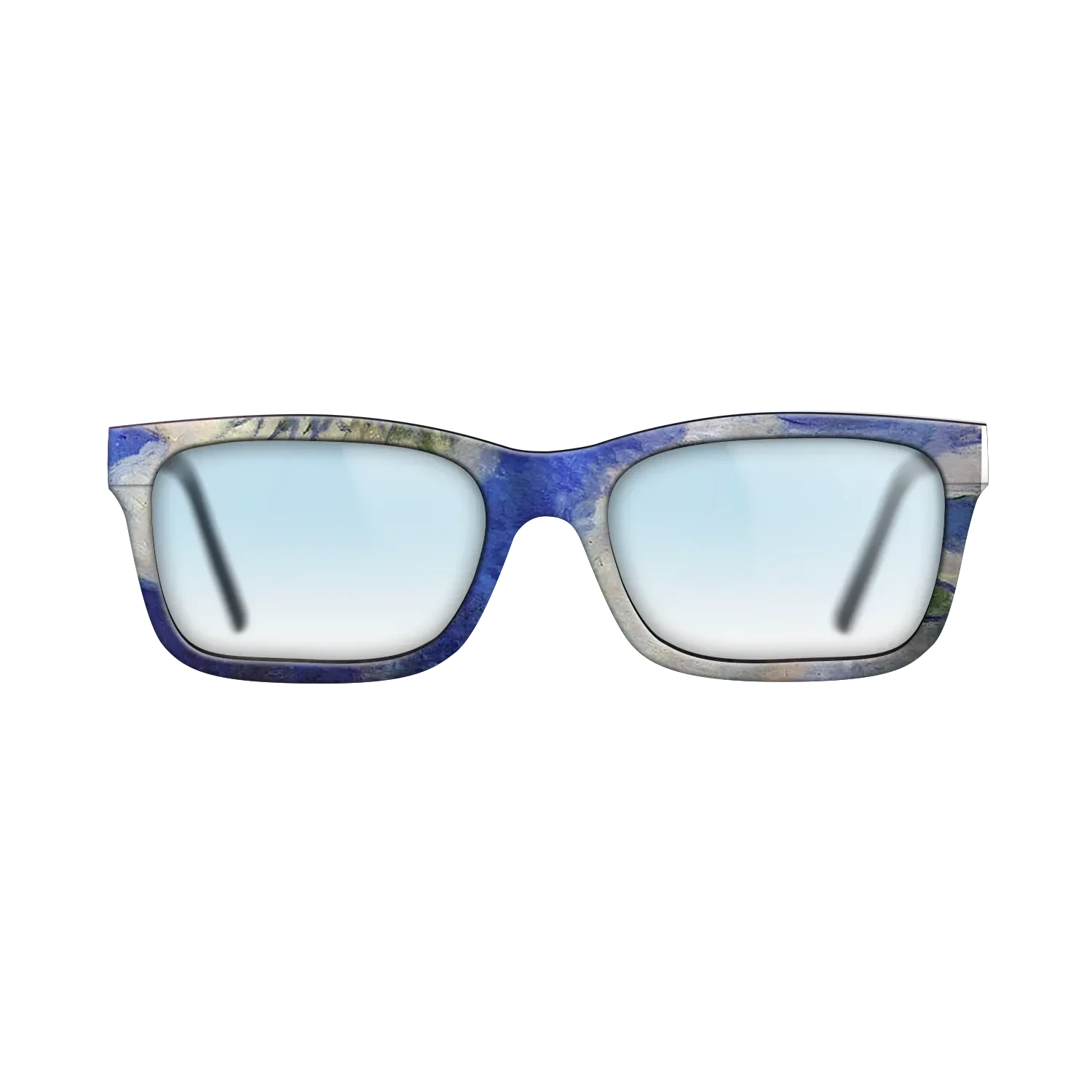 Oil Painting on Straight Grain Walnut: Rococo - Water Lilies, 1914 - Claude Monet - The Sage - Rectangle - 694 - SIRIS wood optic