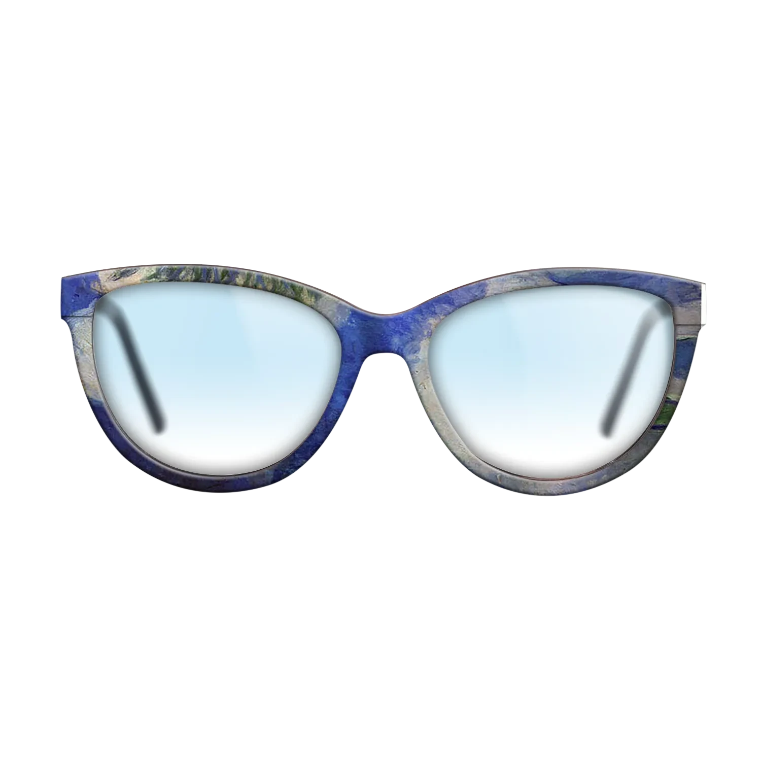 Oil Painting on Straight Grain Walnut: Rococo - Water Lilies, 1914 - Claude Monet - The Maiden - Cat - 694 - SIRIS wood optic