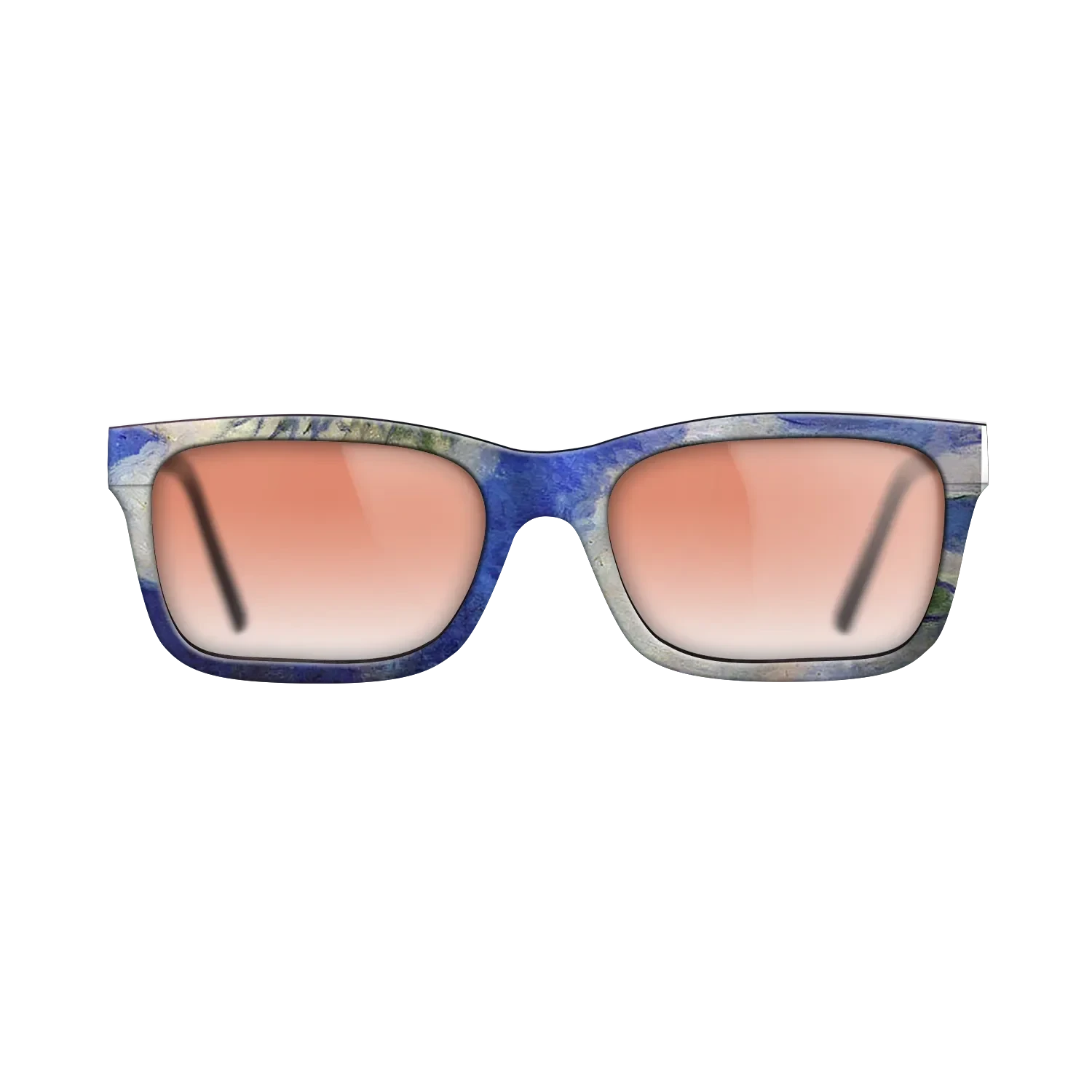 Oil Painting on Straight Grain Walnut: Rococo - Water Lilies, 1914 - Claude Monet - The Sage - Rectangle - 694 - SIRIS wood optic