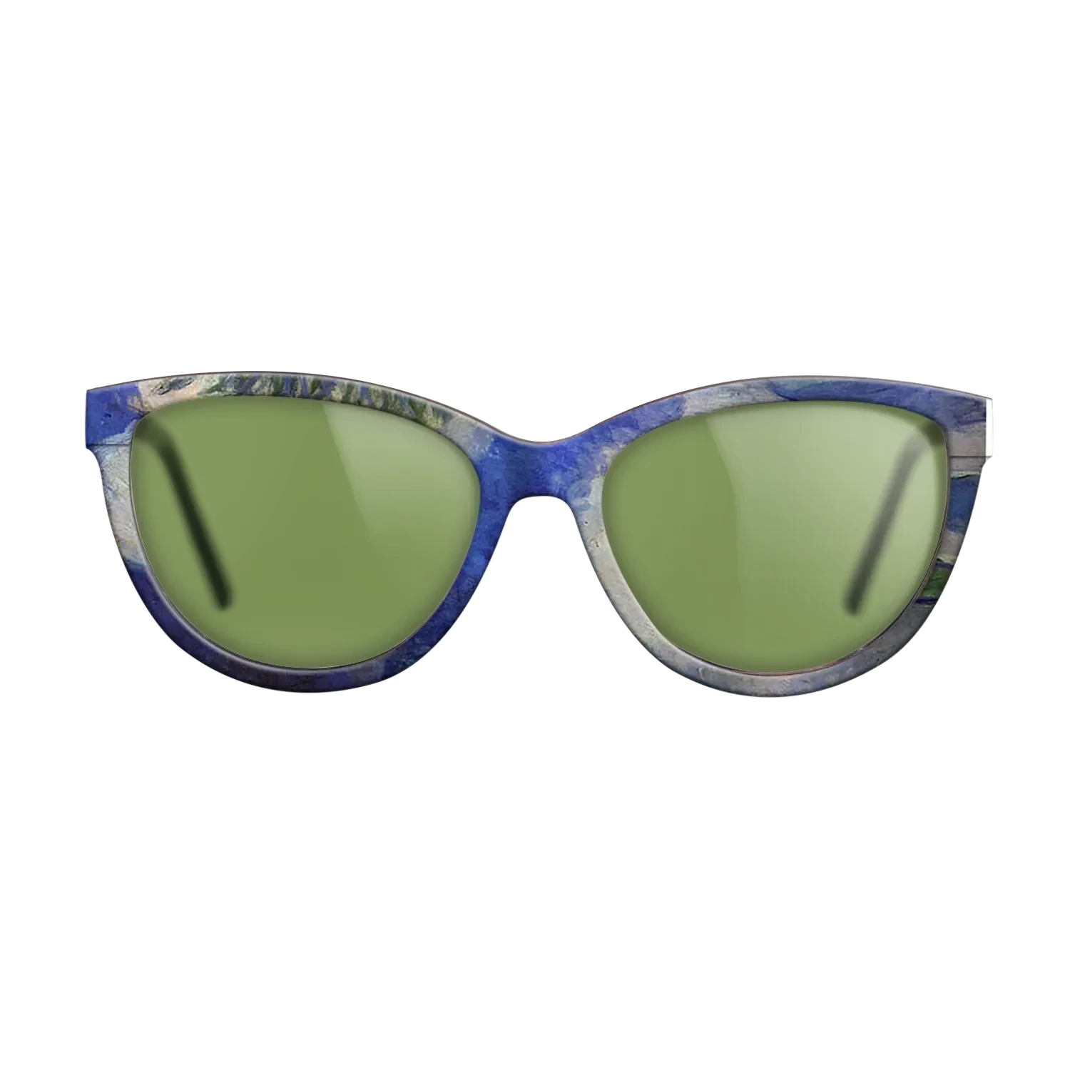 Oil Painting on Straight Grain Walnut: Rococo - Water Lilies, 1914 - Claude Monet - The Maiden - Cat - 694 - SIRIS wood optic