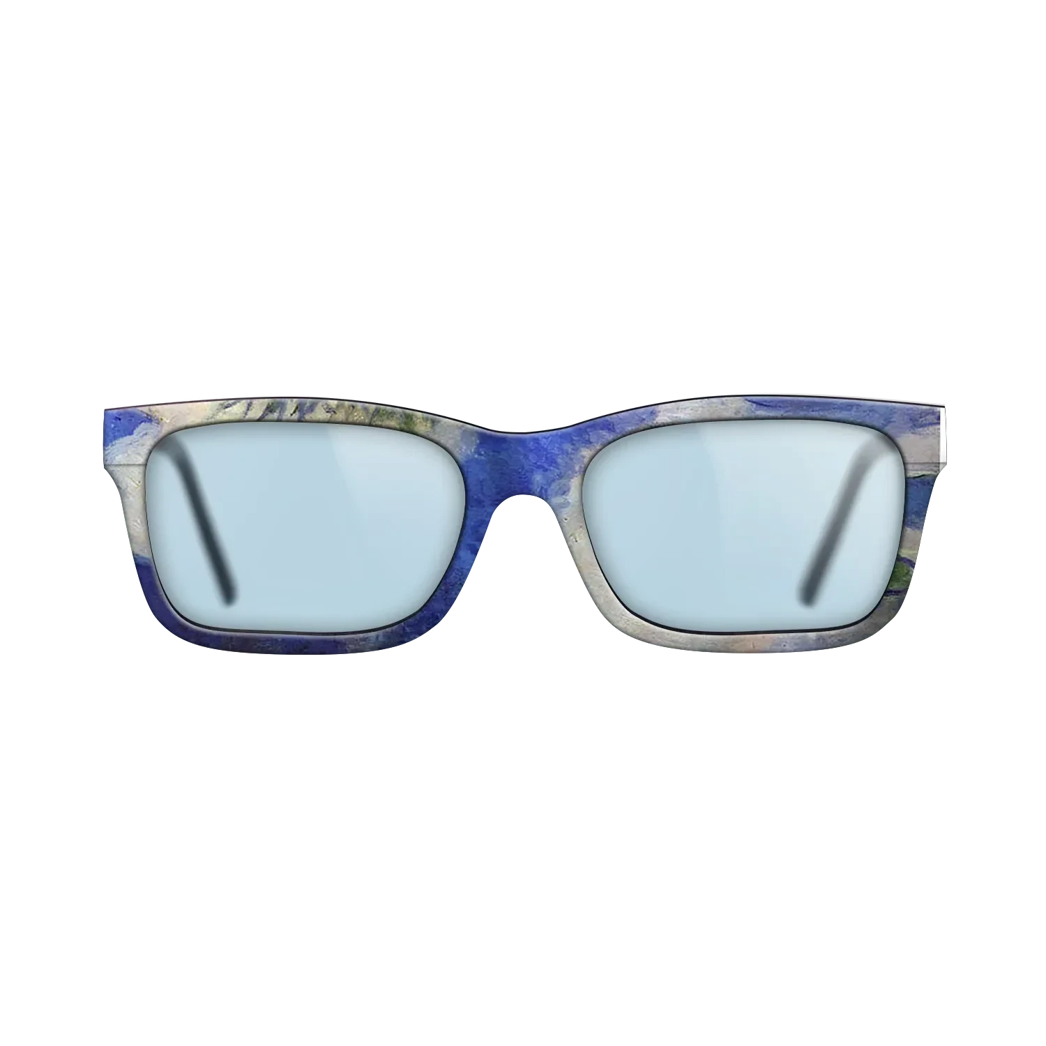 Oil Painting on Straight Grain Walnut: Rococo - Water Lilies, 1914 - Claude Monet - The Sage - Rectangle - 694 - SIRIS wood optic