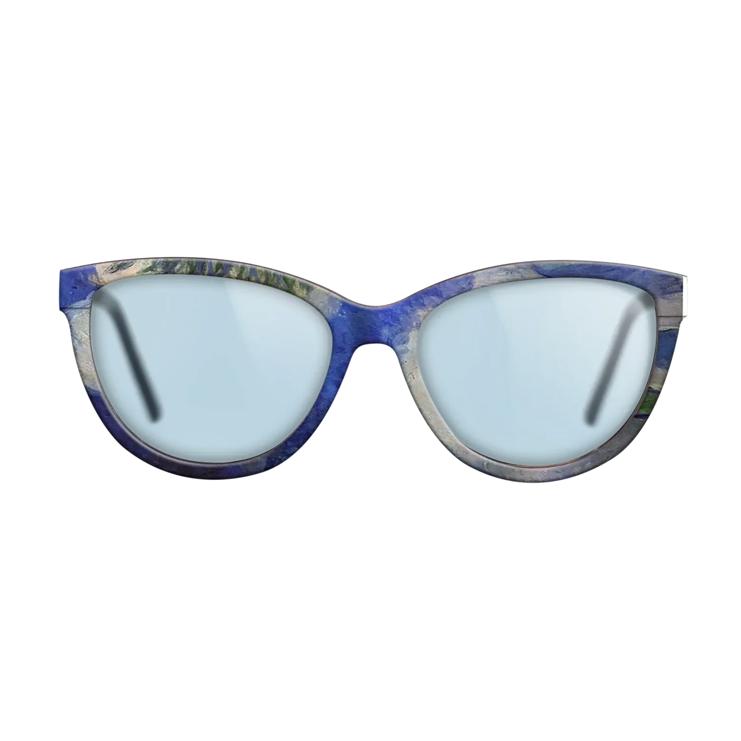 Oil Painting on Straight Grain Walnut: Rococo - Water Lilies, 1914 - Claude Monet - The Maiden - Cat - 694 - SIRIS wood optic