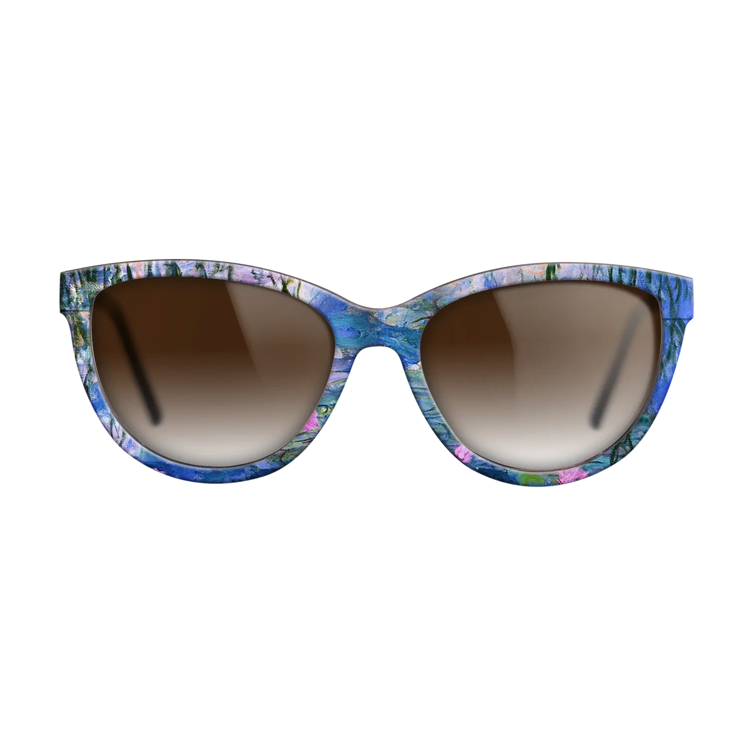 Oil Painting on Straight Grain Walnut: Rococo - Water Lilies, 1916 - 1919 - Claude Monet - The Maiden - Cat - 1028 - SIRIS wood optic