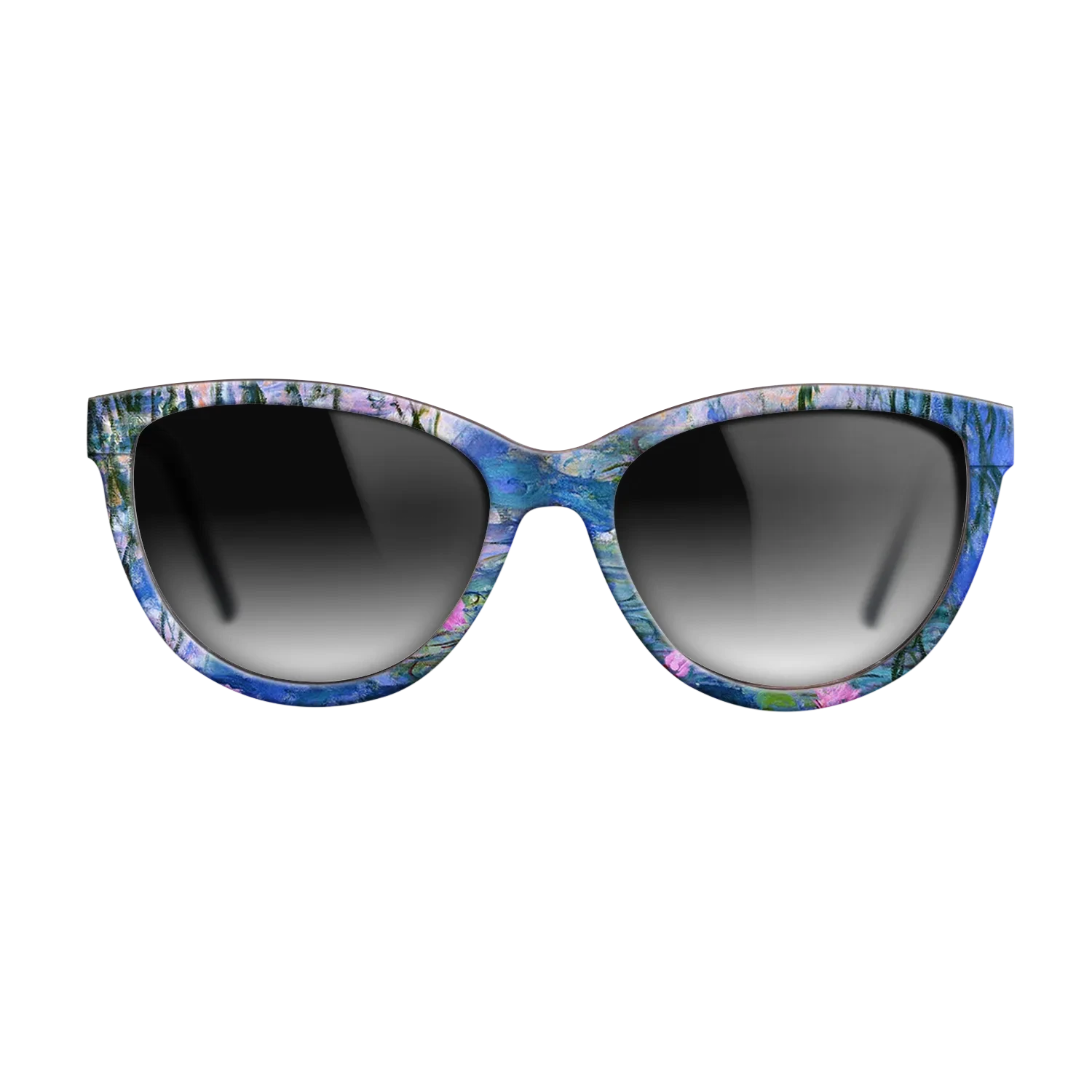 Oil Painting on Straight Grain Walnut: Rococo - Water Lilies, 1916 - 1919 - Claude Monet - The Maiden - Cat - 1028 - SIRIS wood optic