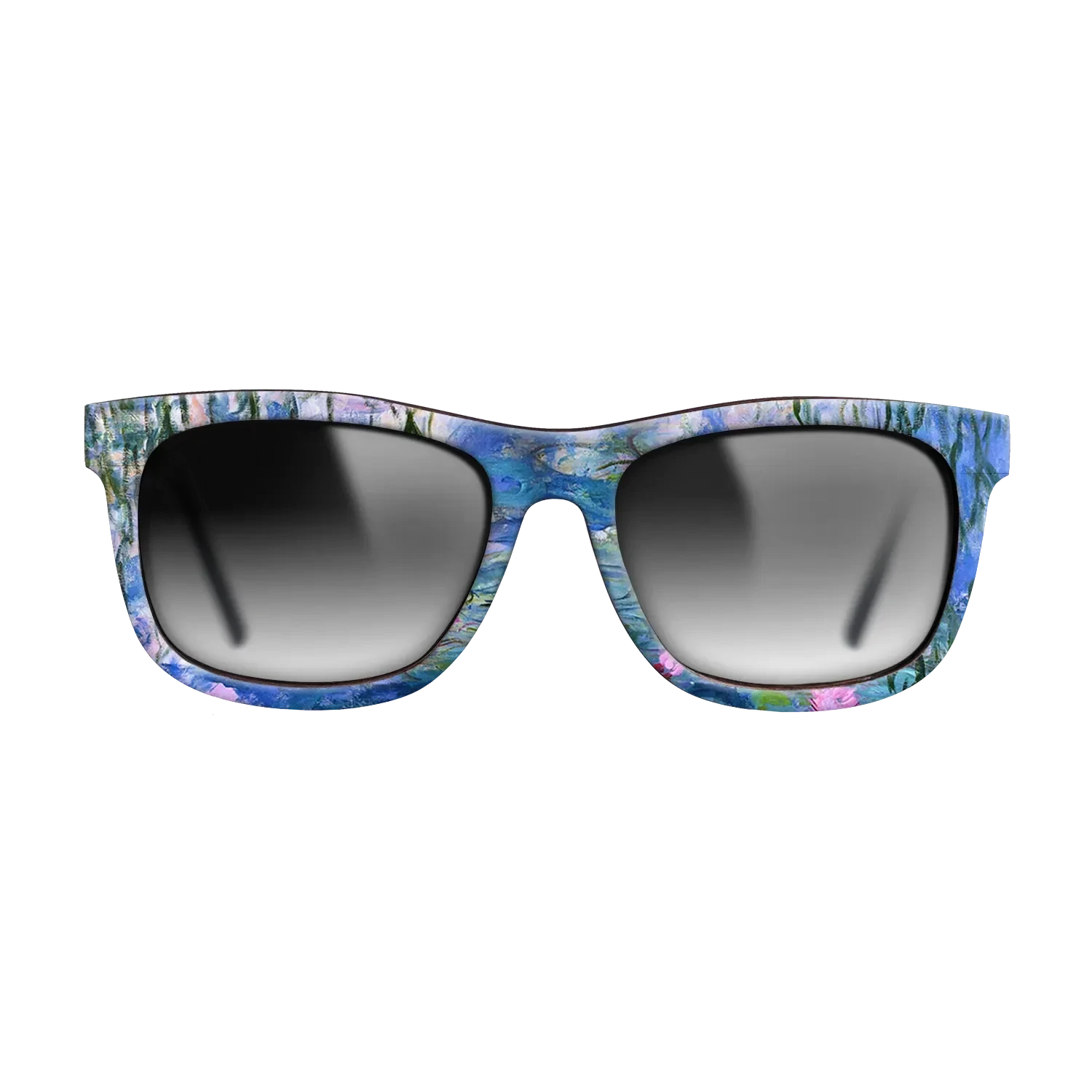 Oil Painting on Straight Grain Walnut: Rococo - Water Lilies, 1916 - 1919 - Claude Monet - The Hero - Square - 1028 - SIRIS wood optic