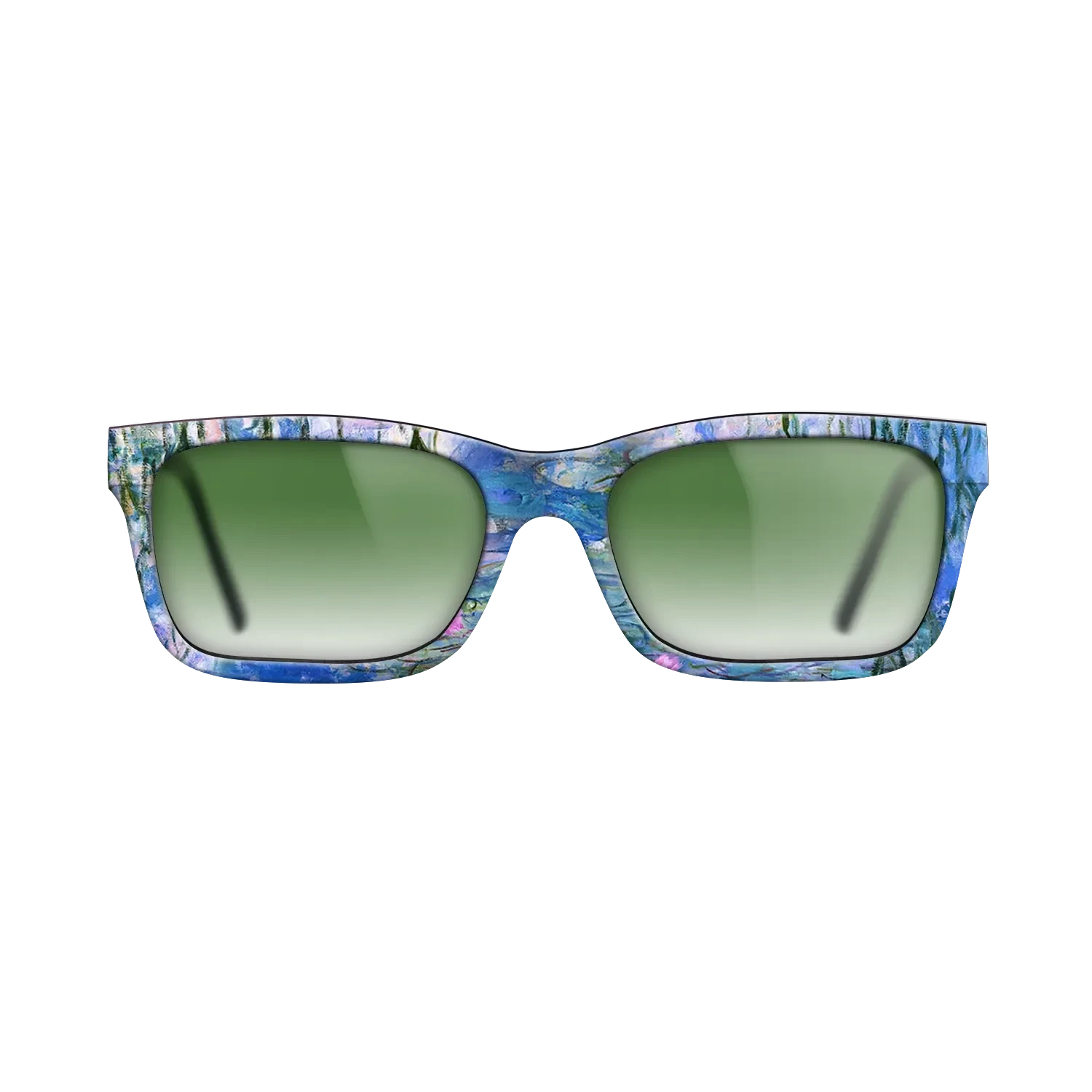 Oil Painting on Straight Grain Walnut: Rococo - Water Lilies, 1916 - 1919 - Claude Monet - The Sage - Rectangle - 1028 - SIRIS wood optic