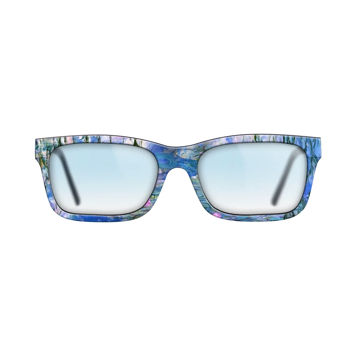 Oil Painting on Straight Grain Walnut: Rococo - Water Lilies, 1916 - 1919 - Claude Monet - The Sage - Rectangle - 1028 - SIRIS wood optic