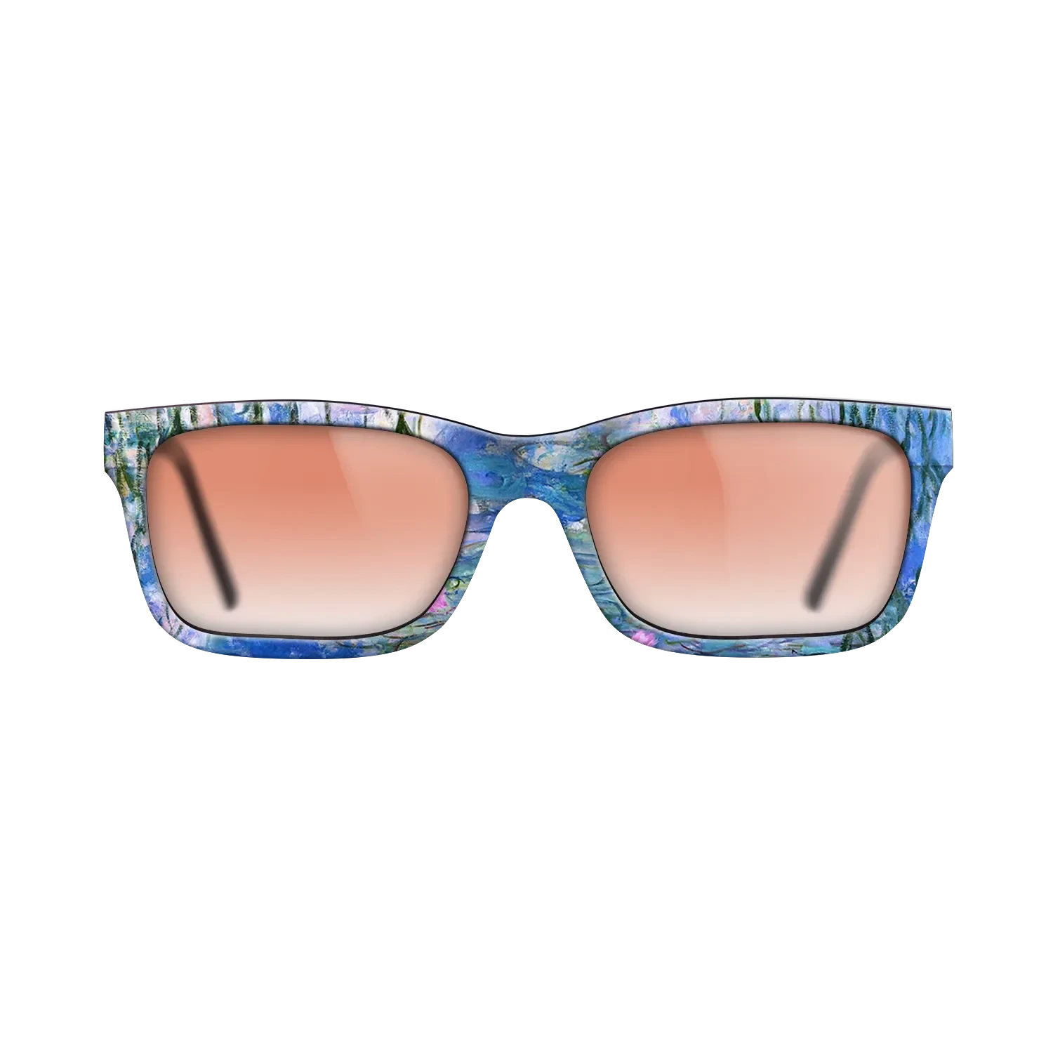 Oil Painting on Straight Grain Walnut: Rococo - Water Lilies, 1916 - 1919 - Claude Monet - The Sage - Rectangle - 1028 - SIRIS wood optic