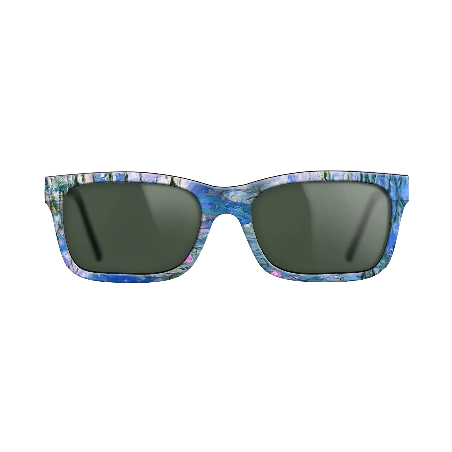 Oil Painting on Straight Grain Walnut: Rococo - Water Lilies, 1916 - 1919 - Claude Monet - The Sage - Rectangle - 1028 - SIRIS wood optic