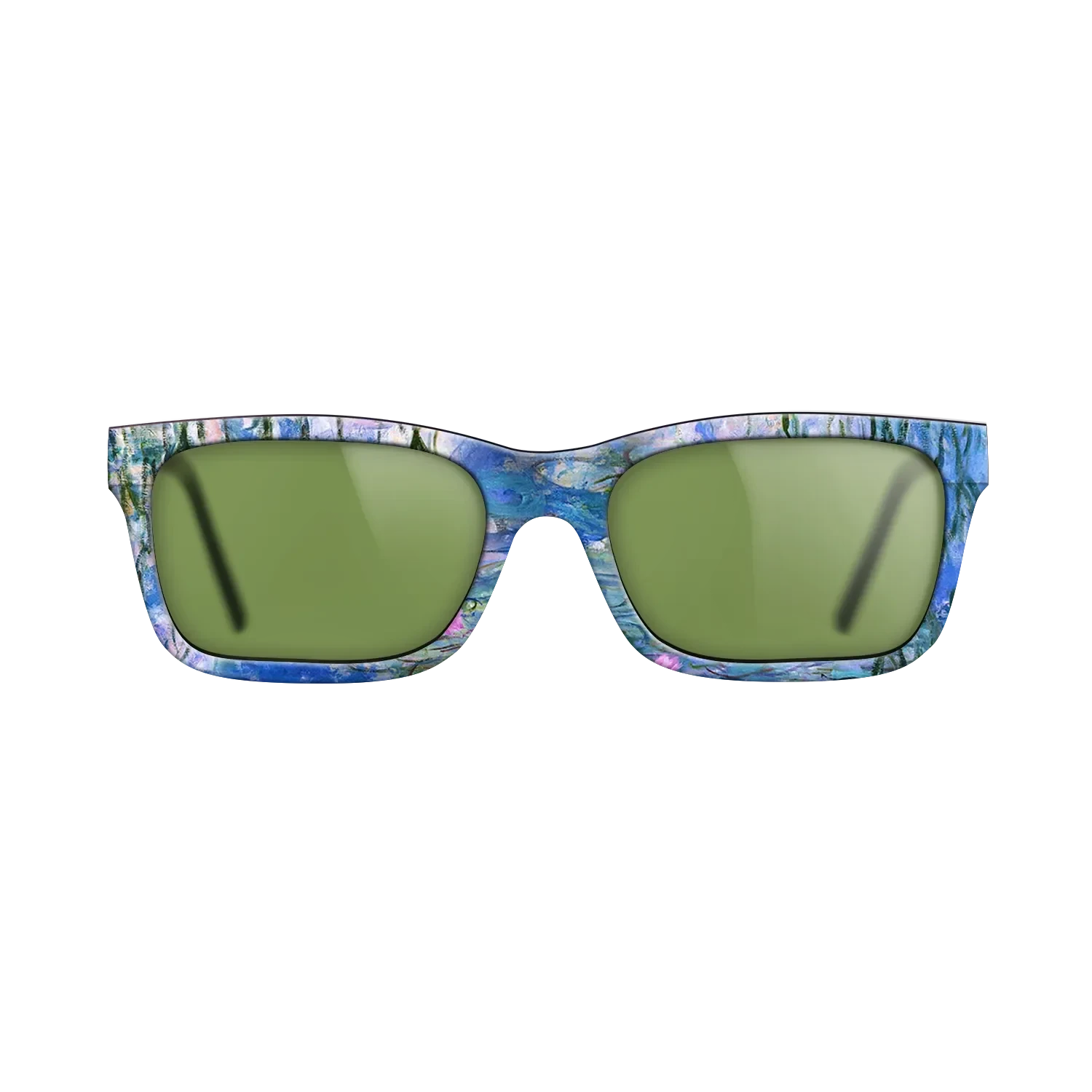 Oil Painting on Straight Grain Walnut: Rococo - Water Lilies, 1916 - 1919 - Claude Monet - The Sage - Rectangle - 1028 - SIRIS wood optic