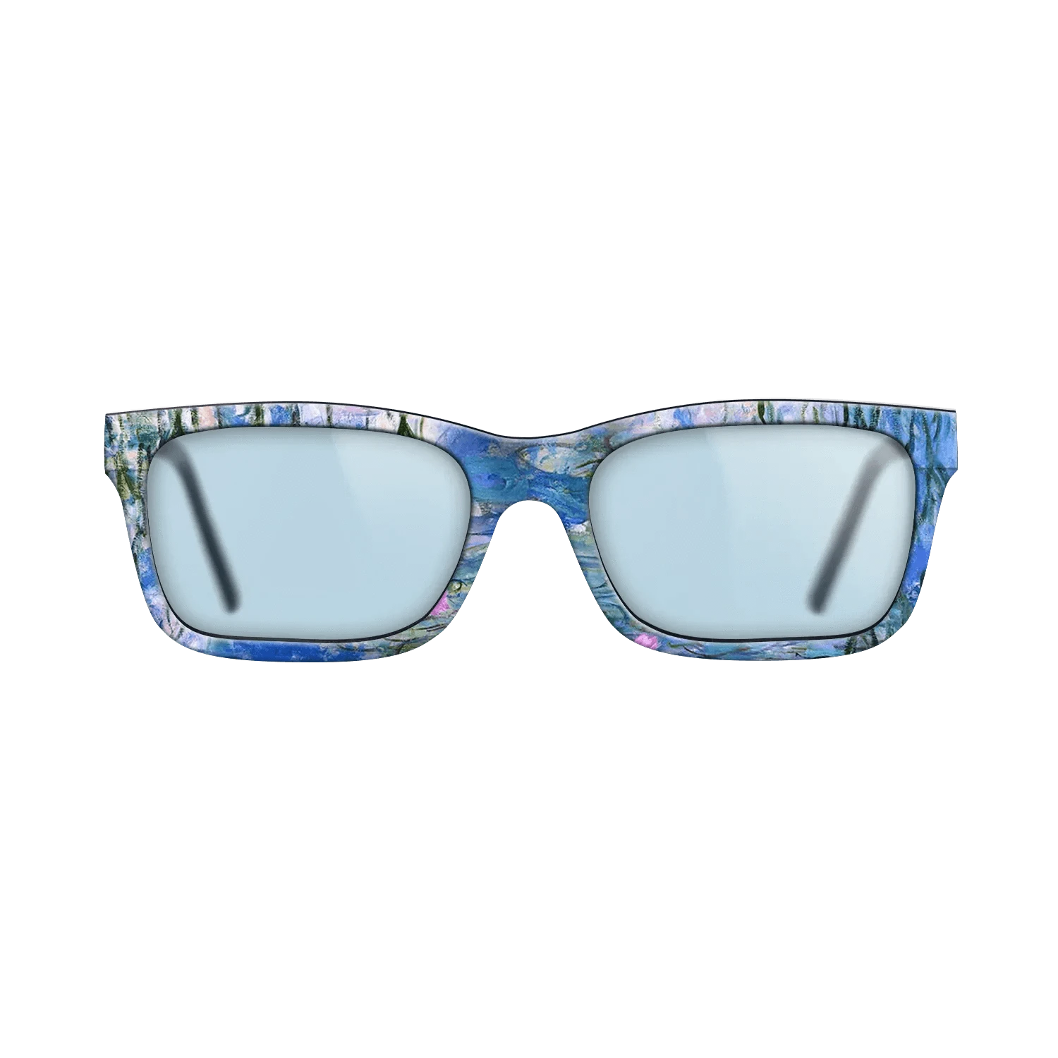 Oil Painting on Straight Grain Walnut: Rococo - Water Lilies, 1916 - 1919 - Claude Monet - The Sage - Rectangle - 1028 - SIRIS wood optic