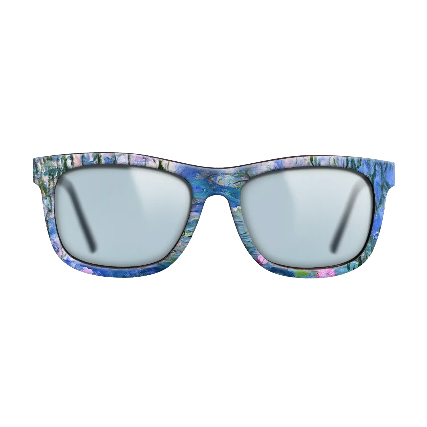 Oil Painting on Straight Grain Walnut: Rococo - Water Lilies, 1916 - 1919 - Claude Monet - The Hero - Square - 1028 - SIRIS wood optic