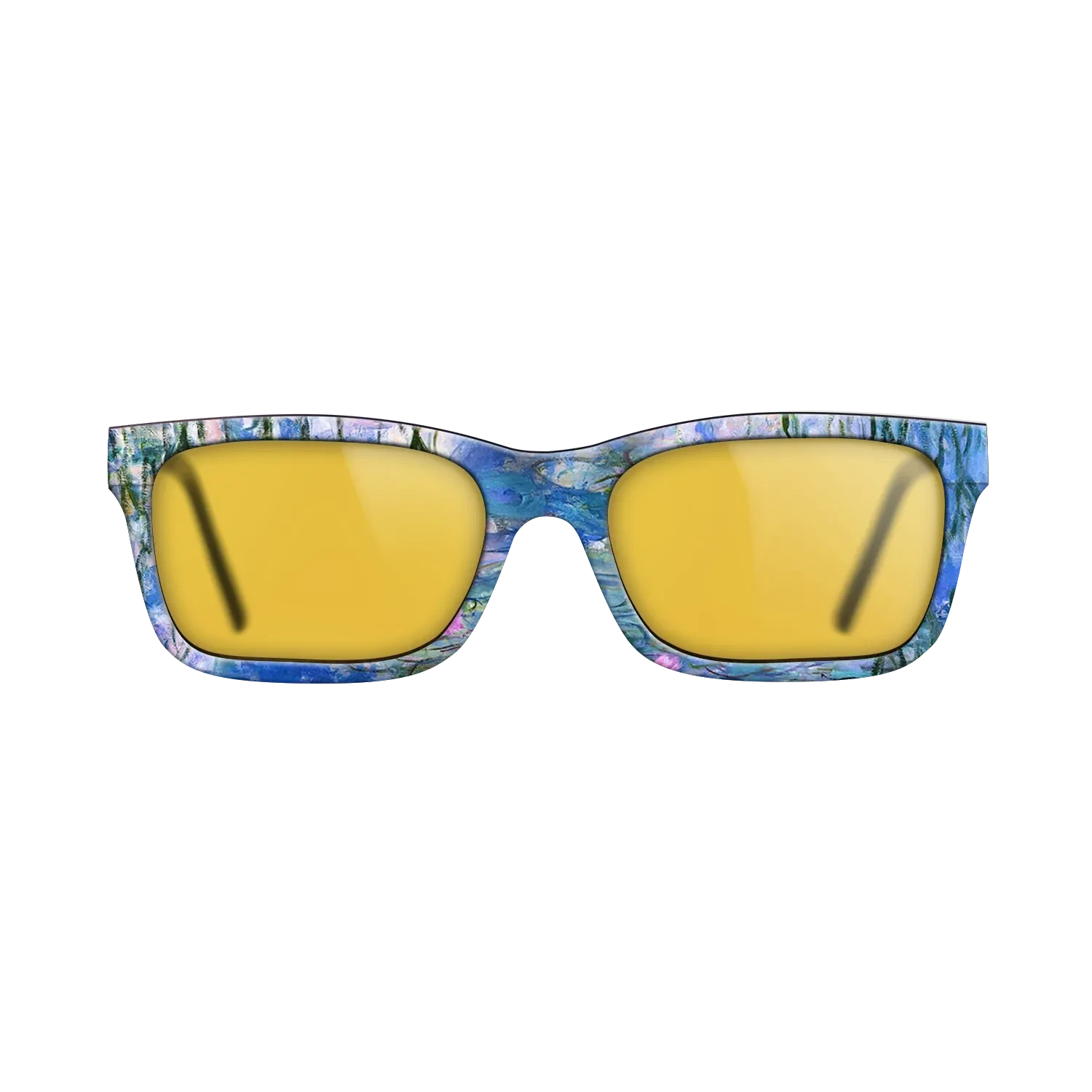 Oil Painting on Straight Grain Walnut: Rococo - Water Lilies, 1916 - 1919 - Claude Monet - The Sage - Rectangle - 1028 - SIRIS wood optic