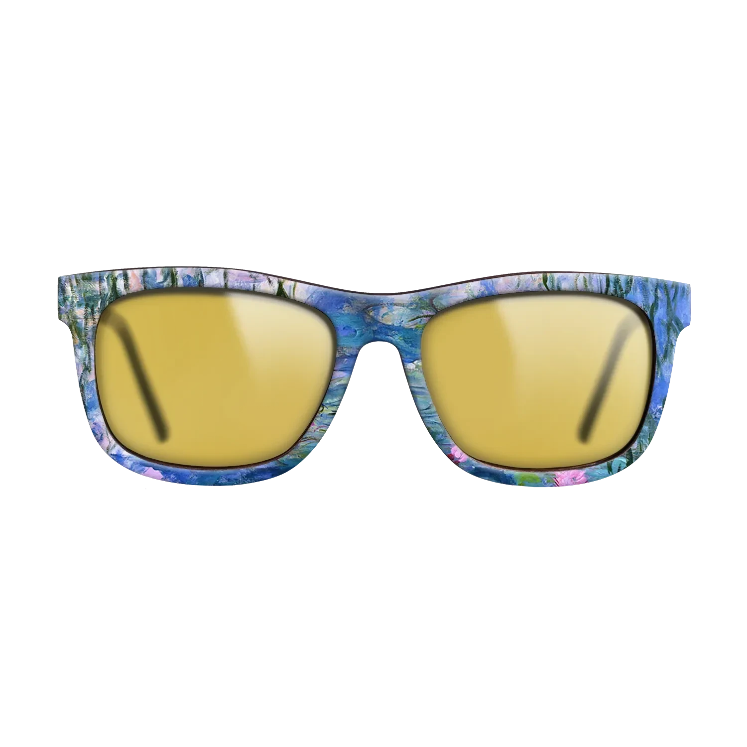 Oil Painting on Straight Grain Walnut: Rococo - Water Lilies, 1916 - 1919 - Claude Monet - The Hero - Square - 1028 - SIRIS wood optic