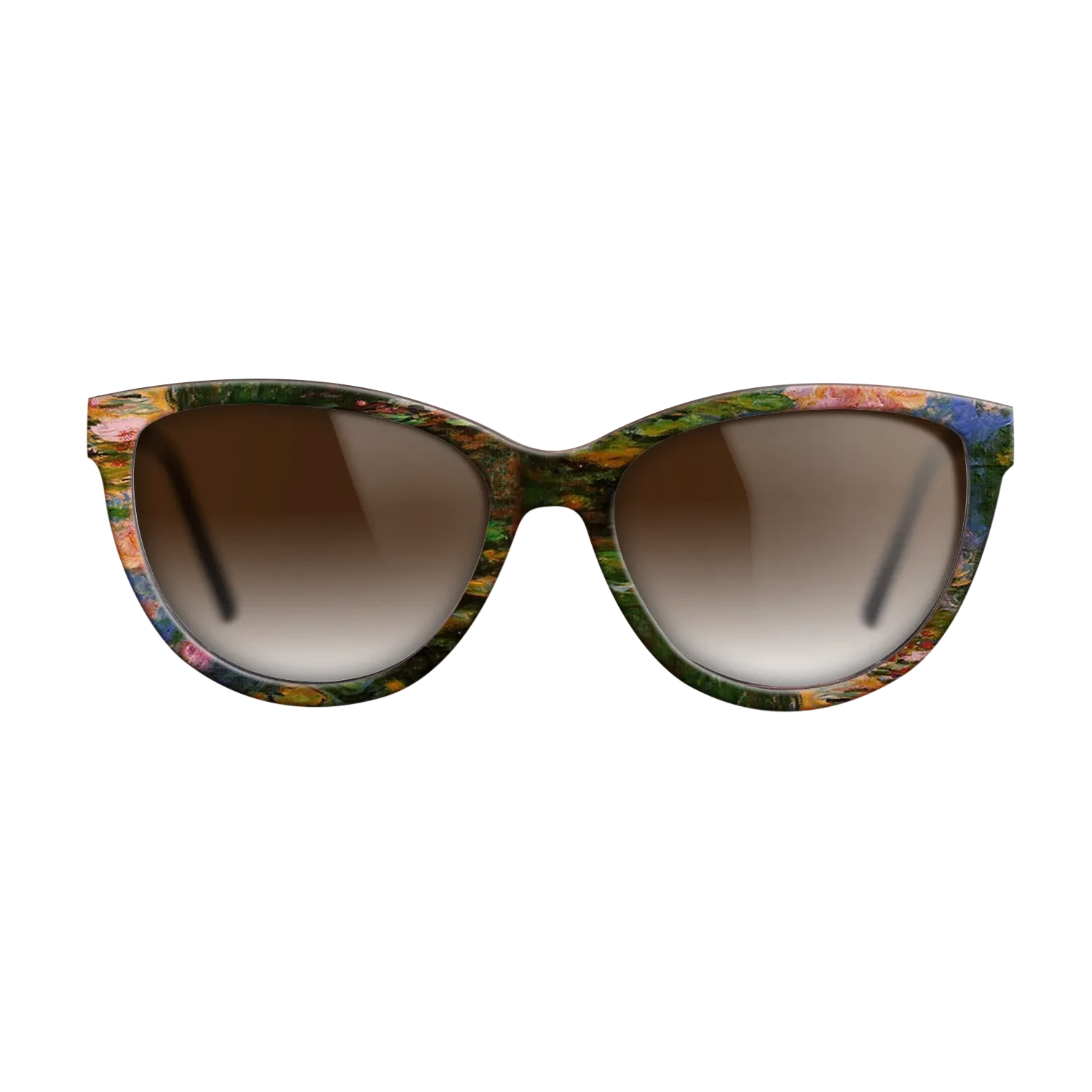 Oil Painting on Straight Grain Walnut: Rococo - Water Lily Pond, 1917 - 1919 - Claude Monet - The Maiden - Cat - 1247 - SIRIS wood optic