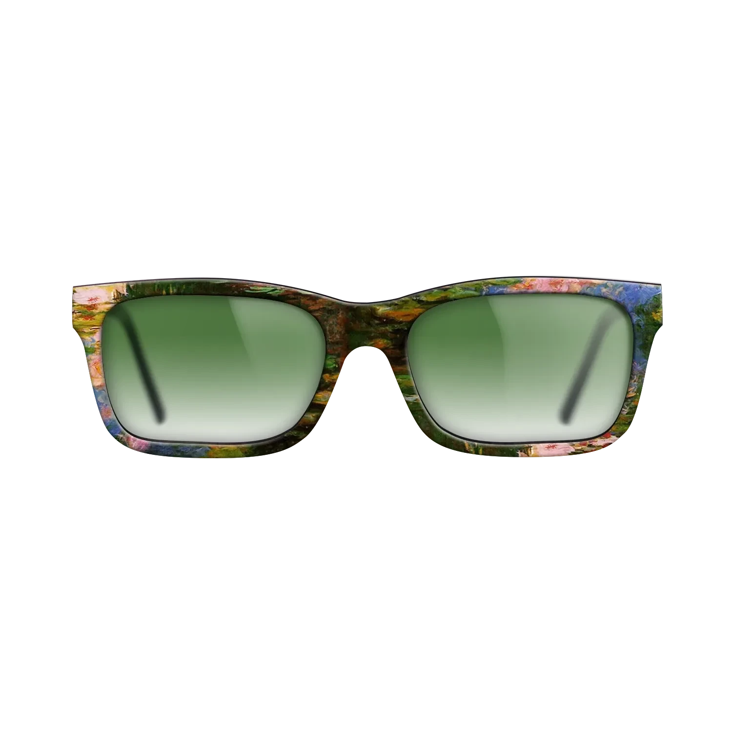 Oil Painting on Straight Grain Walnut: Rococo - Water Lily Pond, 1917 - 1919 - Claude Monet - The Sage - Rectangle - 1247 - SIRIS wood optic