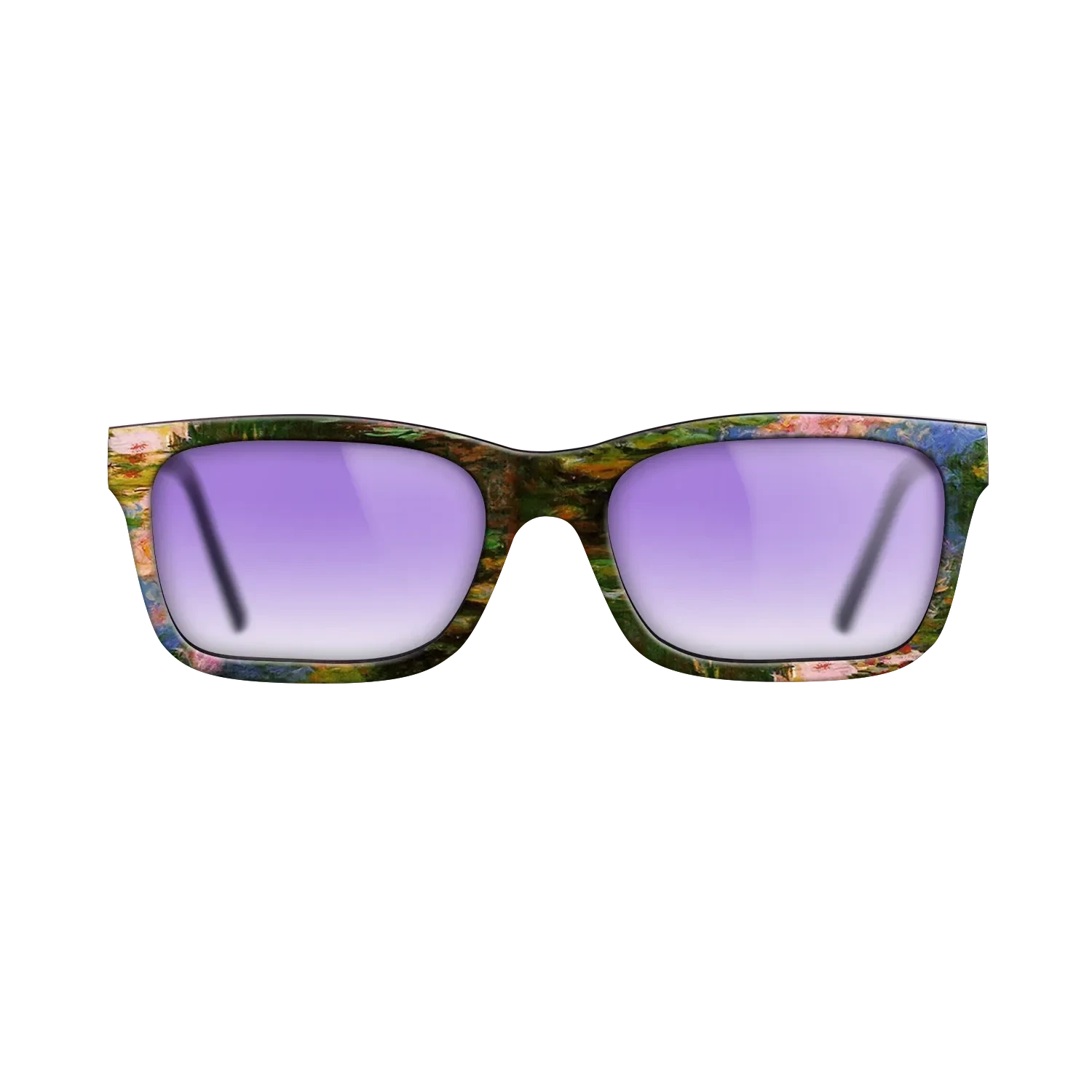 Oil Painting on Straight Grain Walnut: Rococo - Water Lily Pond, 1917 - 1919 - Claude Monet - The Sage - Rectangle - 1247 - SIRIS wood optic