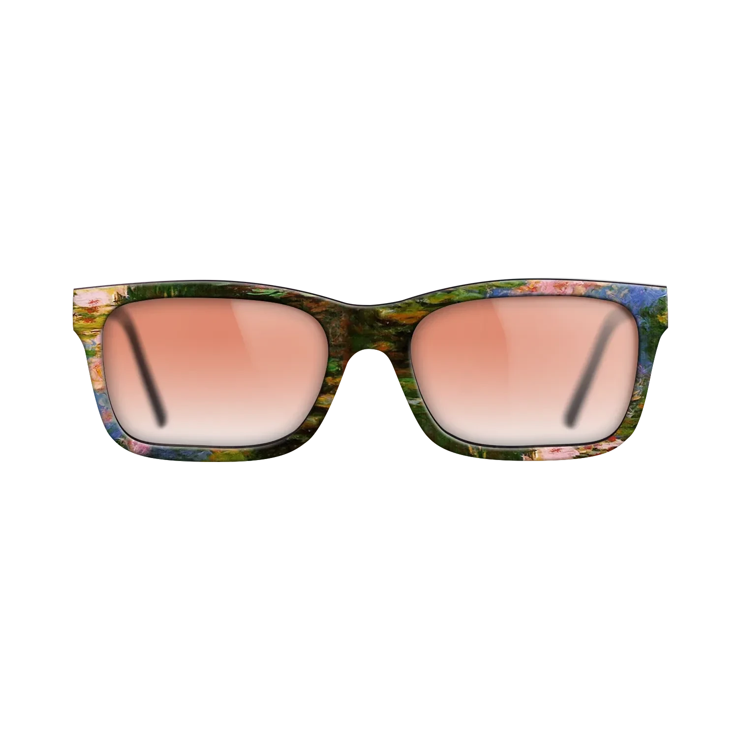 Oil Painting on Straight Grain Walnut: Rococo - Water Lily Pond, 1917 - 1919 - Claude Monet - The Sage - Rectangle - 1247 - SIRIS wood optic