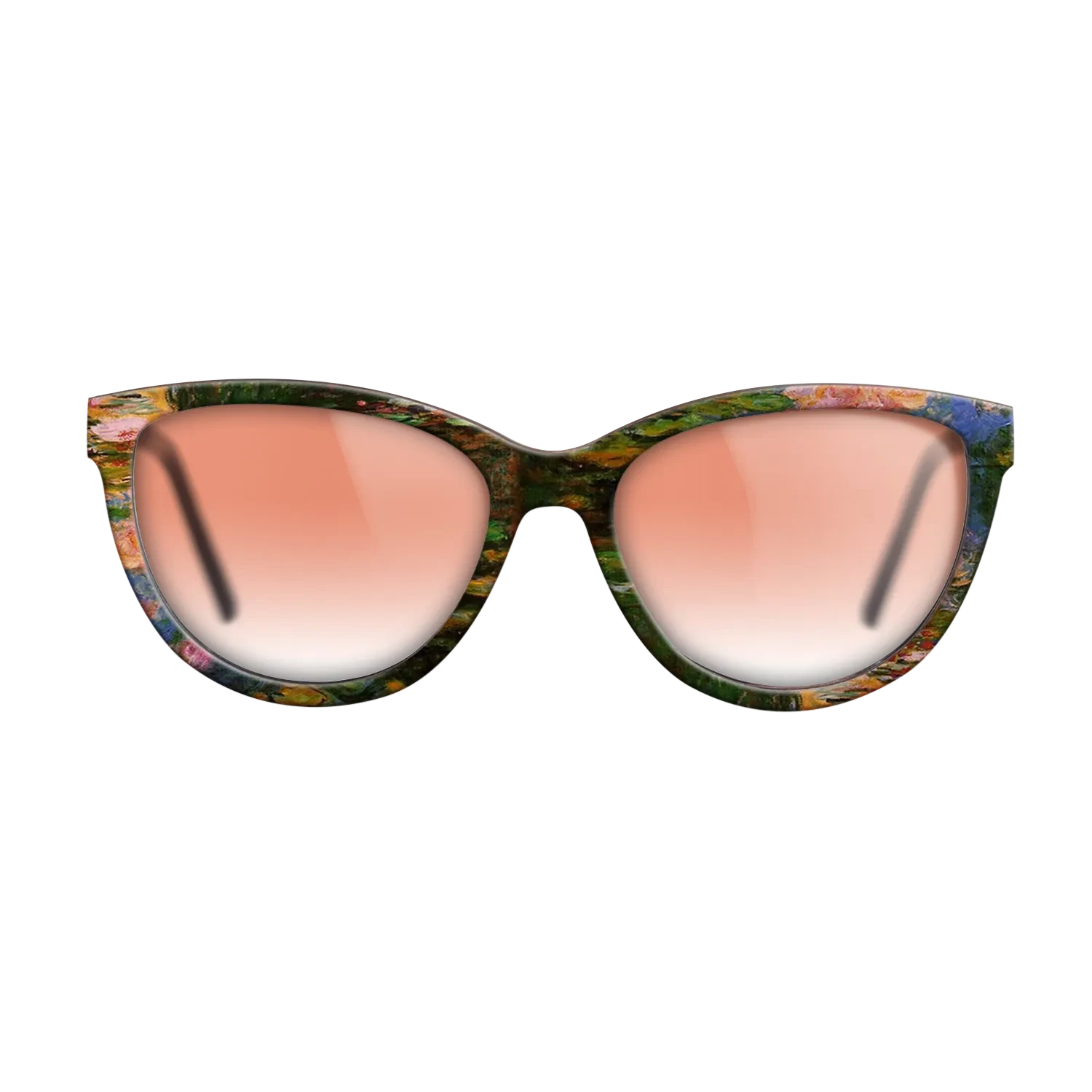 Oil Painting on Straight Grain Walnut: Rococo - Water Lily Pond, 1917 - 1919 - Claude Monet - The Maiden - Cat - 1247 - SIRIS wood optic