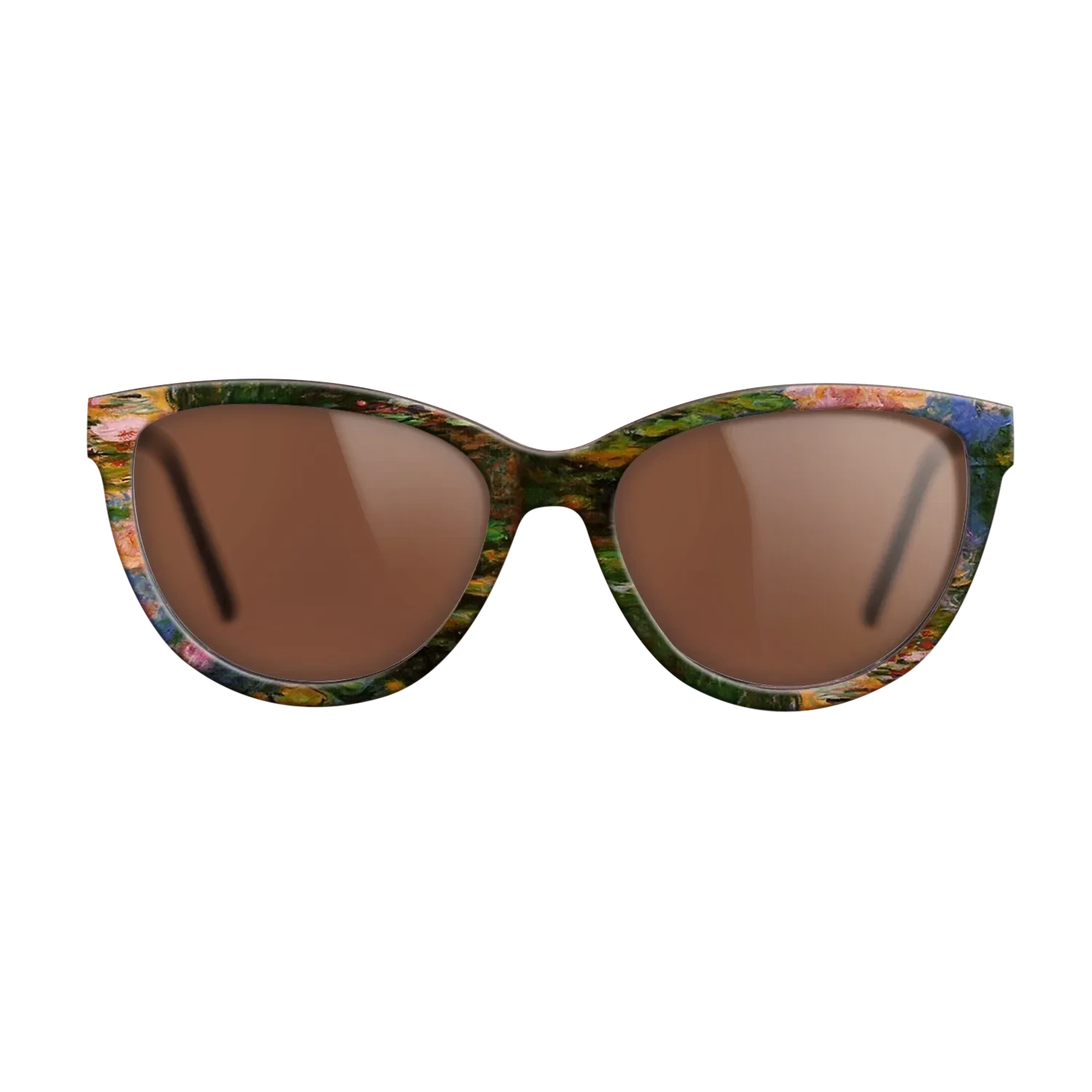 Oil Painting on Straight Grain Walnut: Rococo - Water Lily Pond, 1917 - 1919 - Claude Monet - The Maiden - Cat - 1247 - SIRIS wood optic