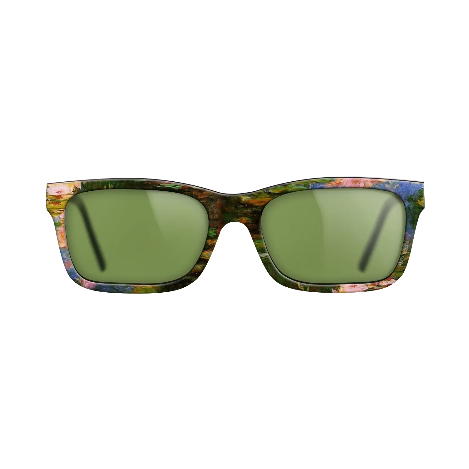 Oil Painting on Straight Grain Walnut: Rococo - Water Lily Pond, 1917 - 1919 - Claude Monet - The Sage - Rectangle - 1247 - SIRIS wood optic