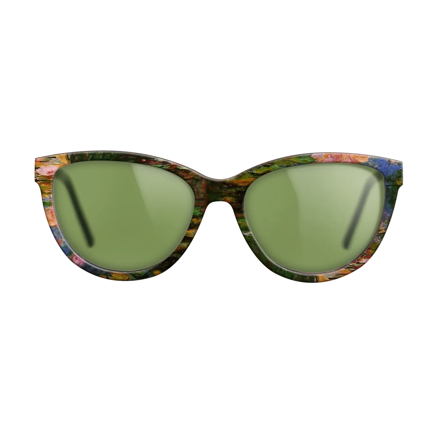 Oil Painting on Straight Grain Walnut: Rococo - Water Lily Pond, 1917 - 1919 - Claude Monet - The Maiden - Cat - 1247 - SIRIS wood optic